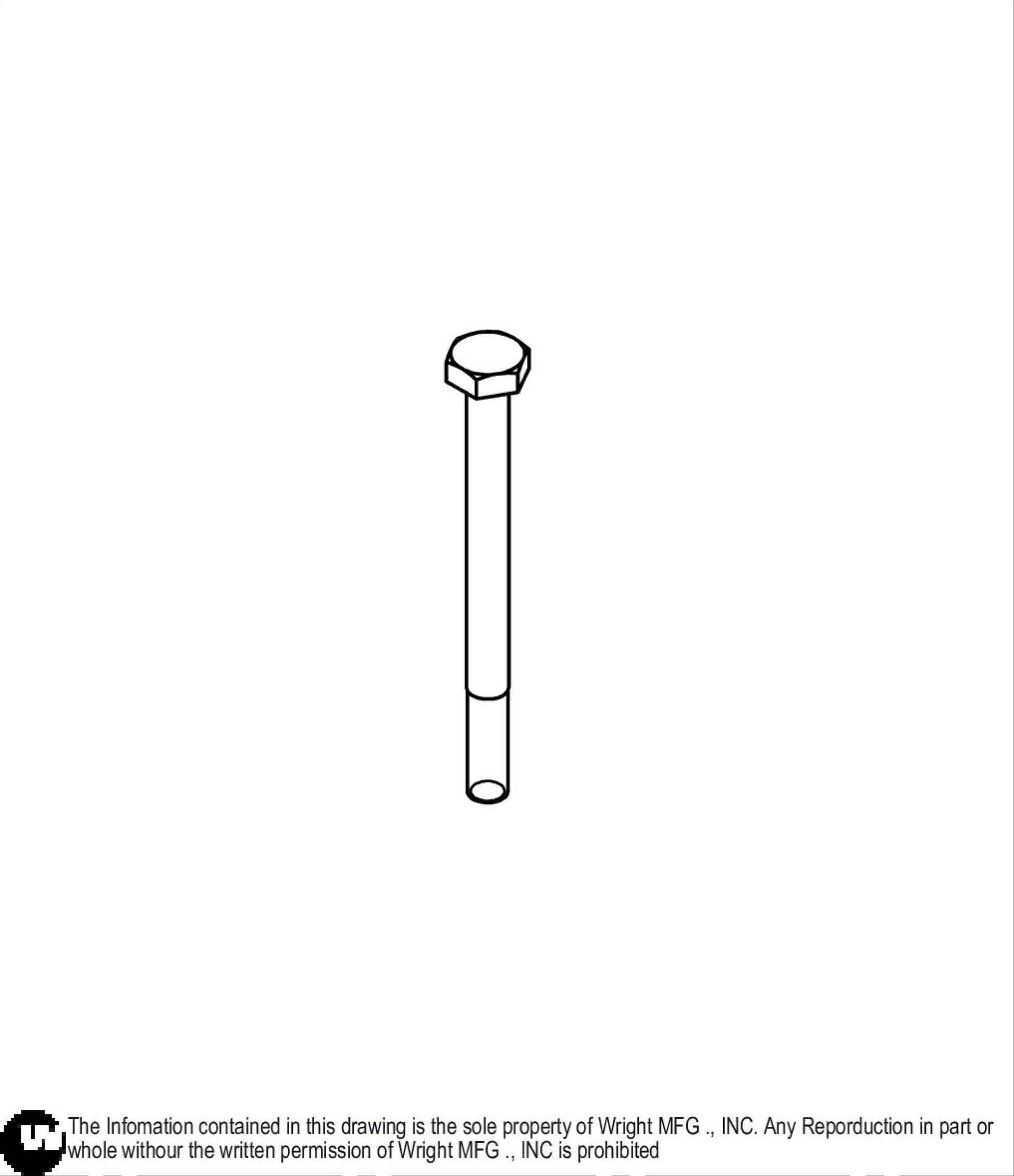 Hex Bolt 1/4 - 20 x 3 Z5 11990107.