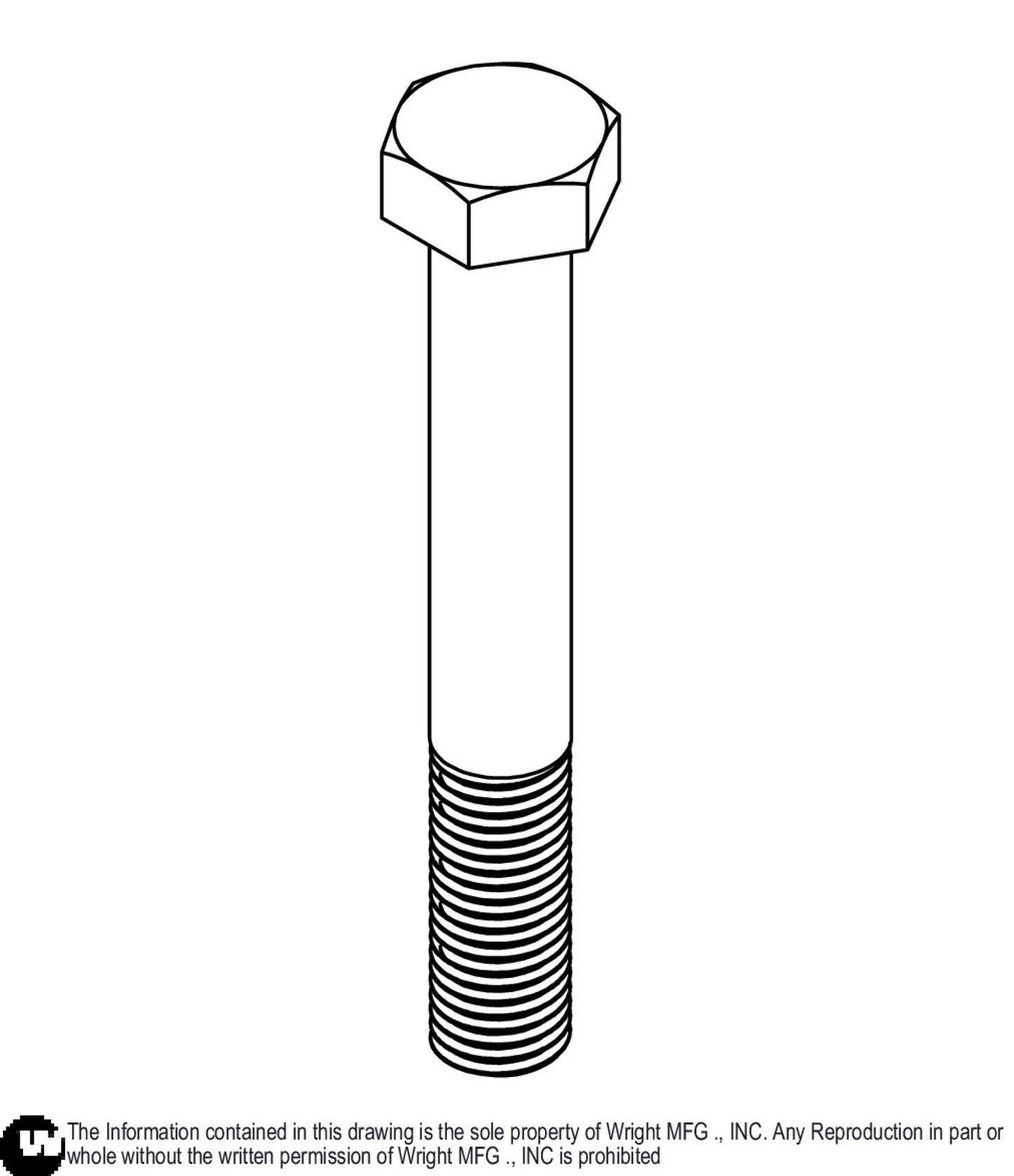 Bolt 5/8 - 11 x 4 1/2 Z5 (Rep 11990088) 11990110.