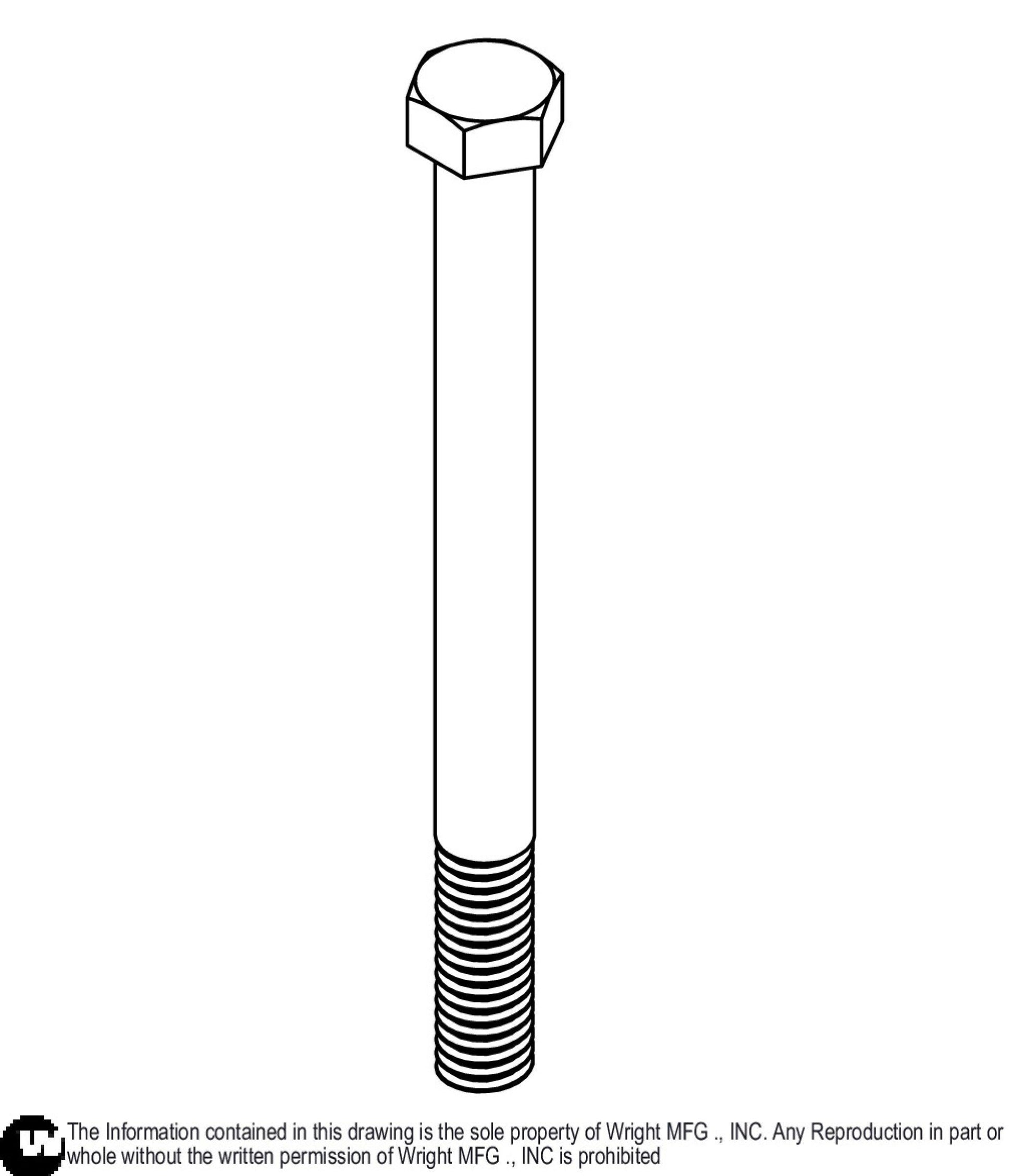 Hex Bolt 7/16 - 14 x 5 Z 11990115.