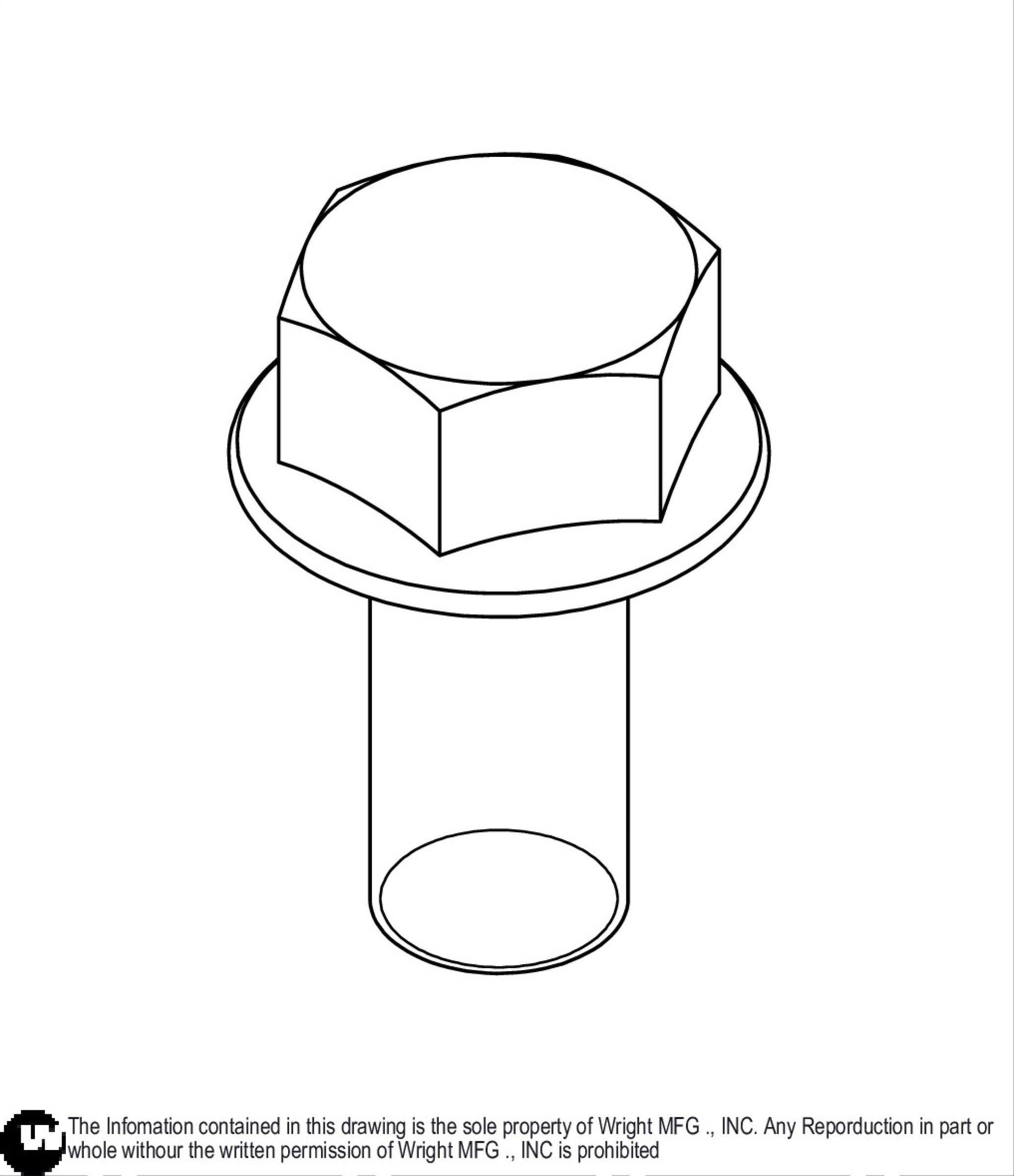 Flange Bolt 1/2-13 x 1 Z 11990124.