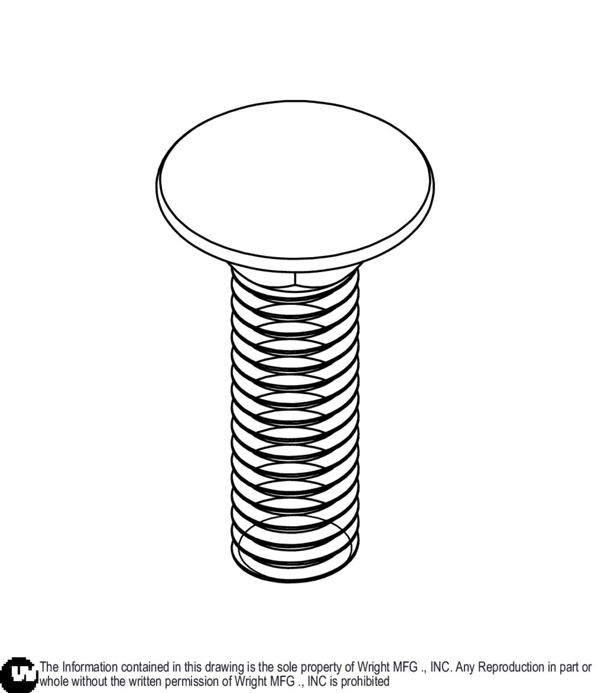 Carriage Bolt 3/8-16 x 1 1/4 Z5 11990129.