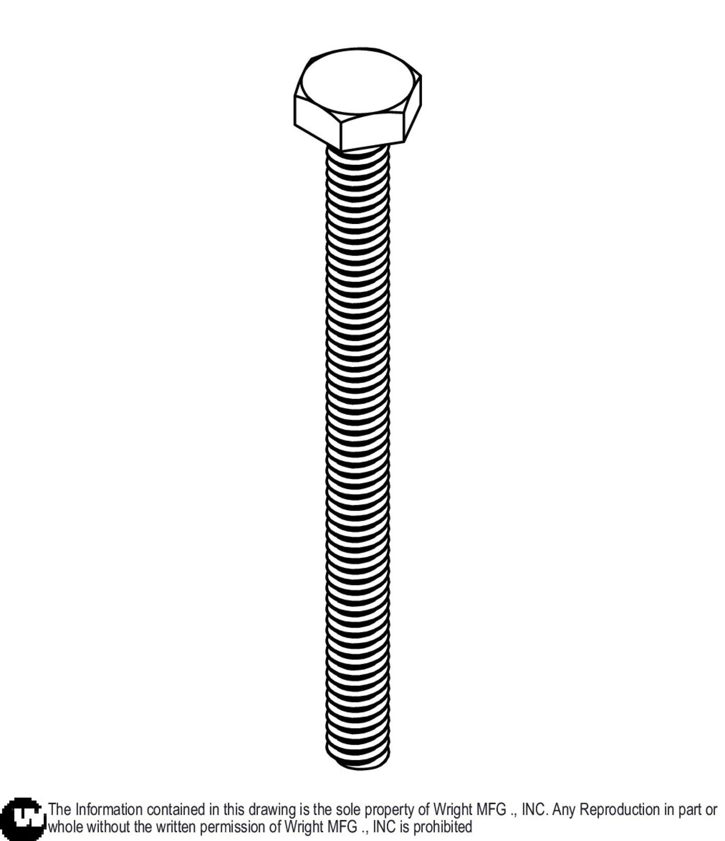 Tap Bolt 1/4-20x3 Z5 11990133.