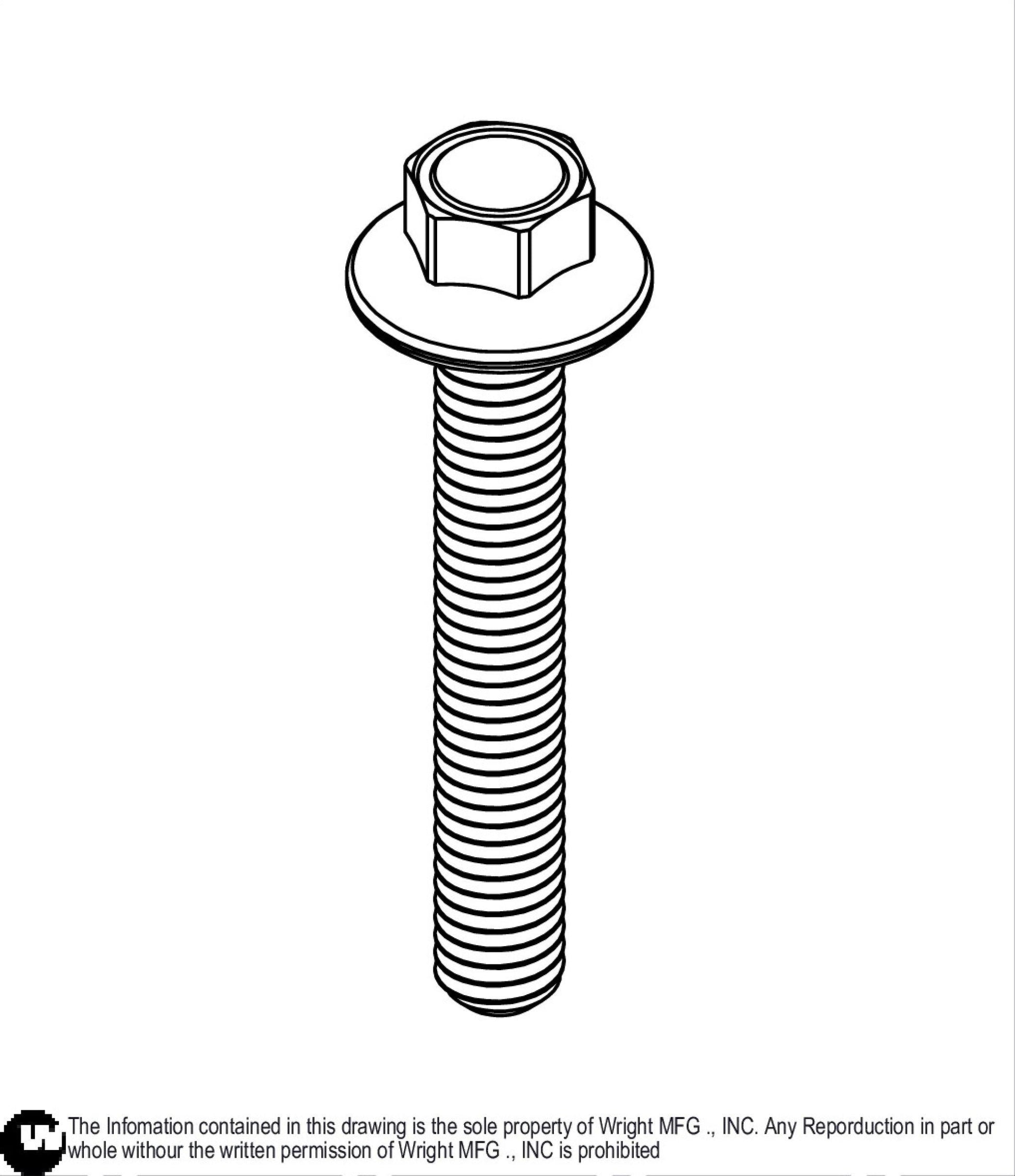 Flange Bolt M6-1 x 40mm Z 11990144.