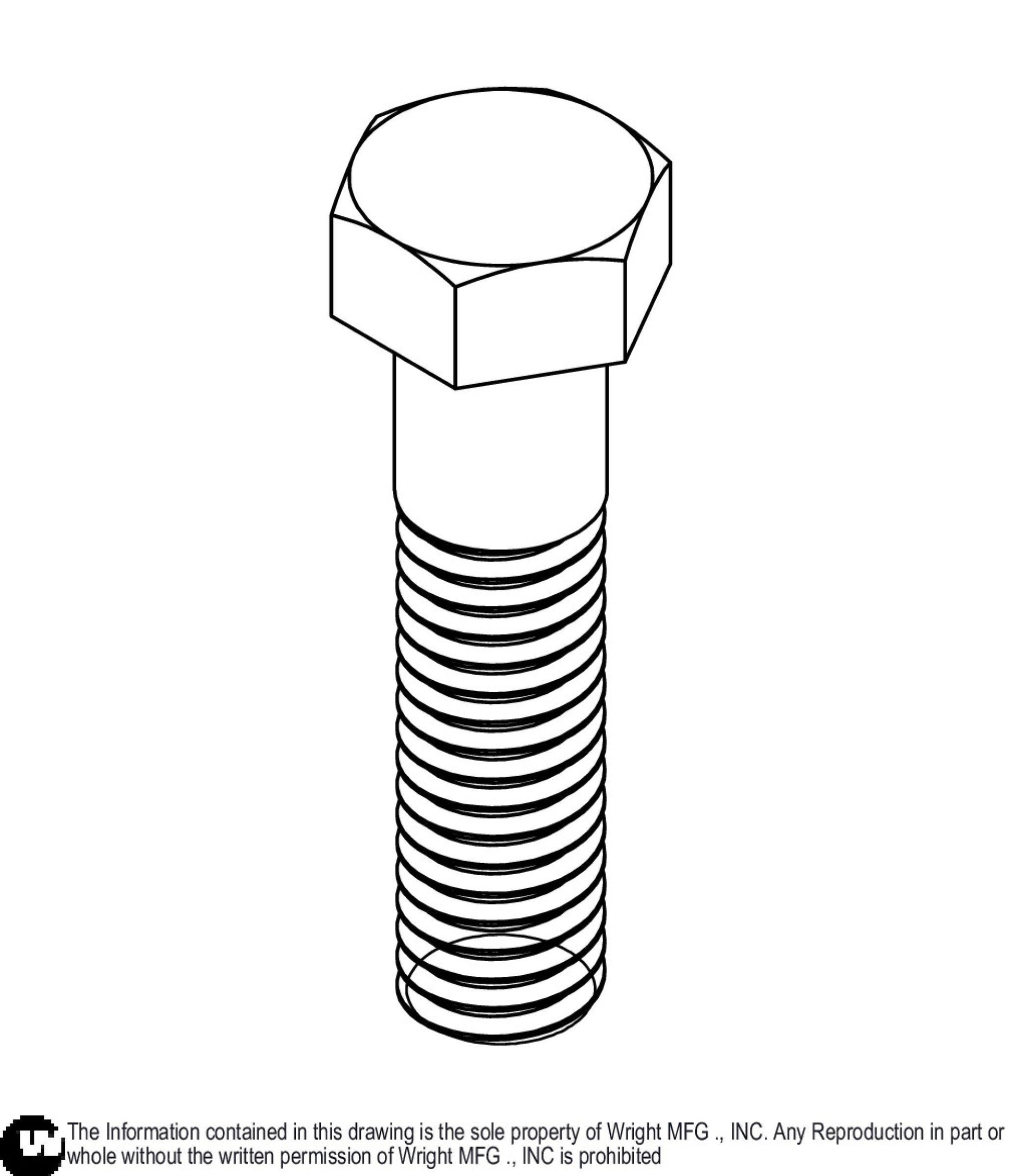 Hex Bolt 7/16-14 x 1 3/4 Z5 11990150.