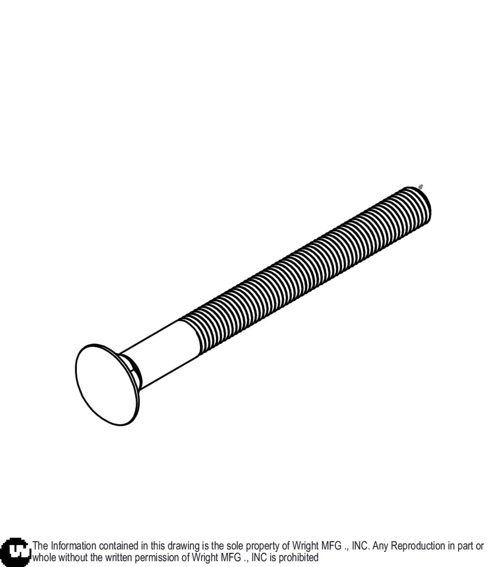 Carriage Bolt 3/4 - 10 x 8 11990186.