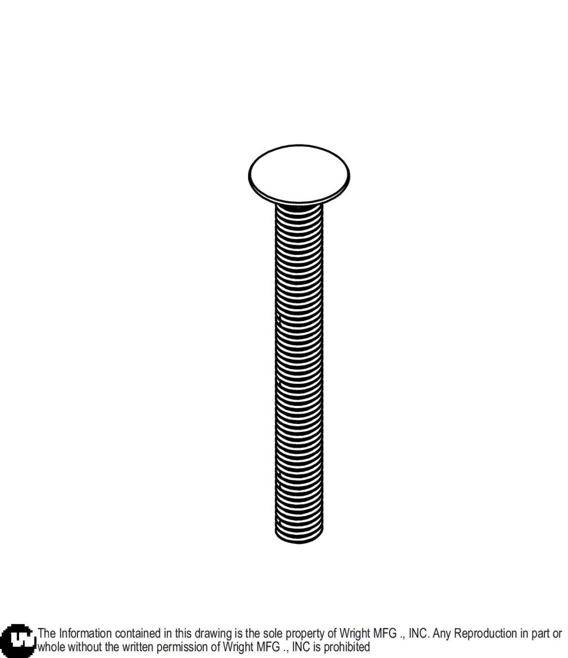 Carriage Bolt 1/2 - 13 x 4.5 Z5 11990187.