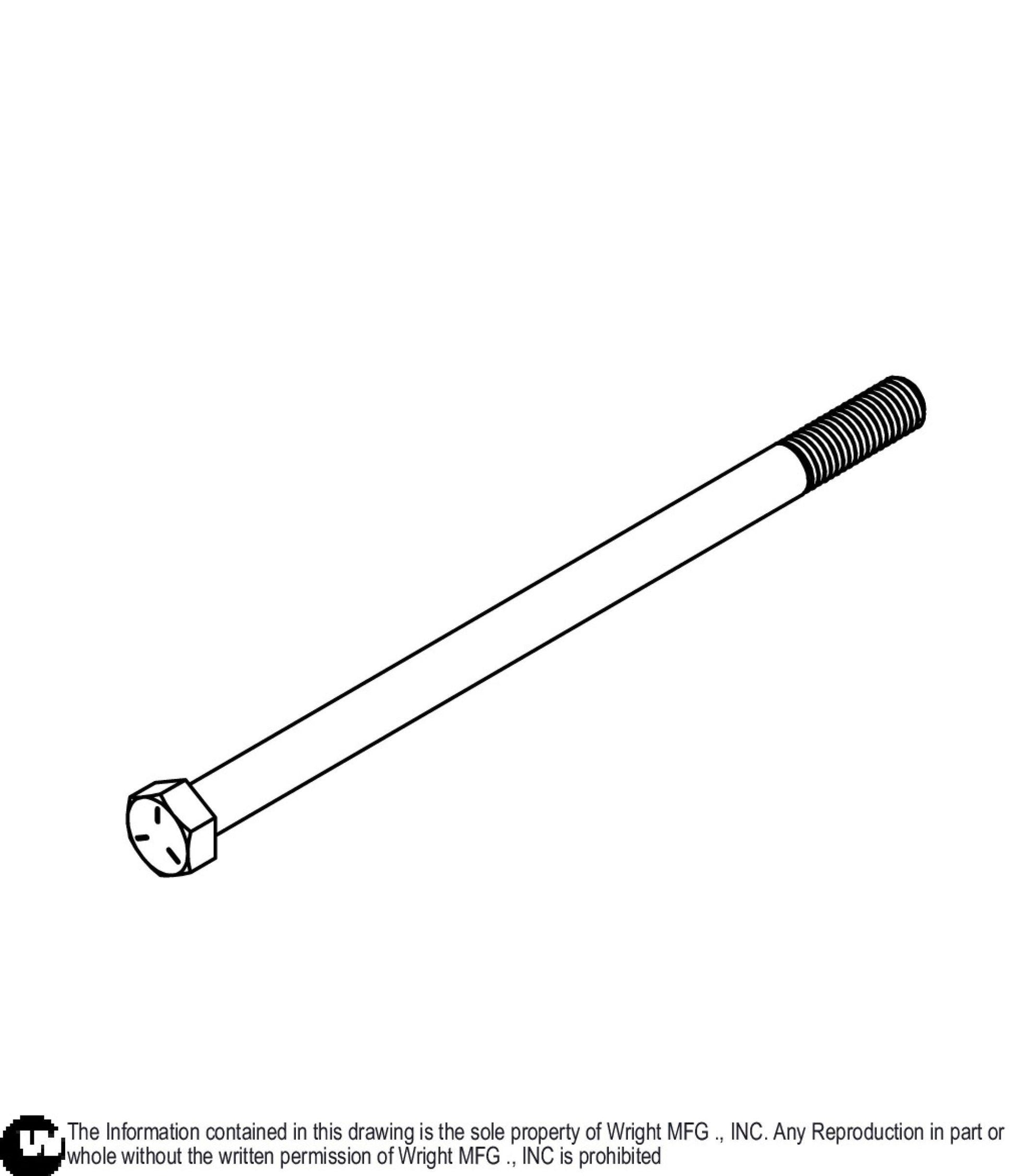 Carriage Bolt 1/2 - 13 x 4.5 Z5 11990188.