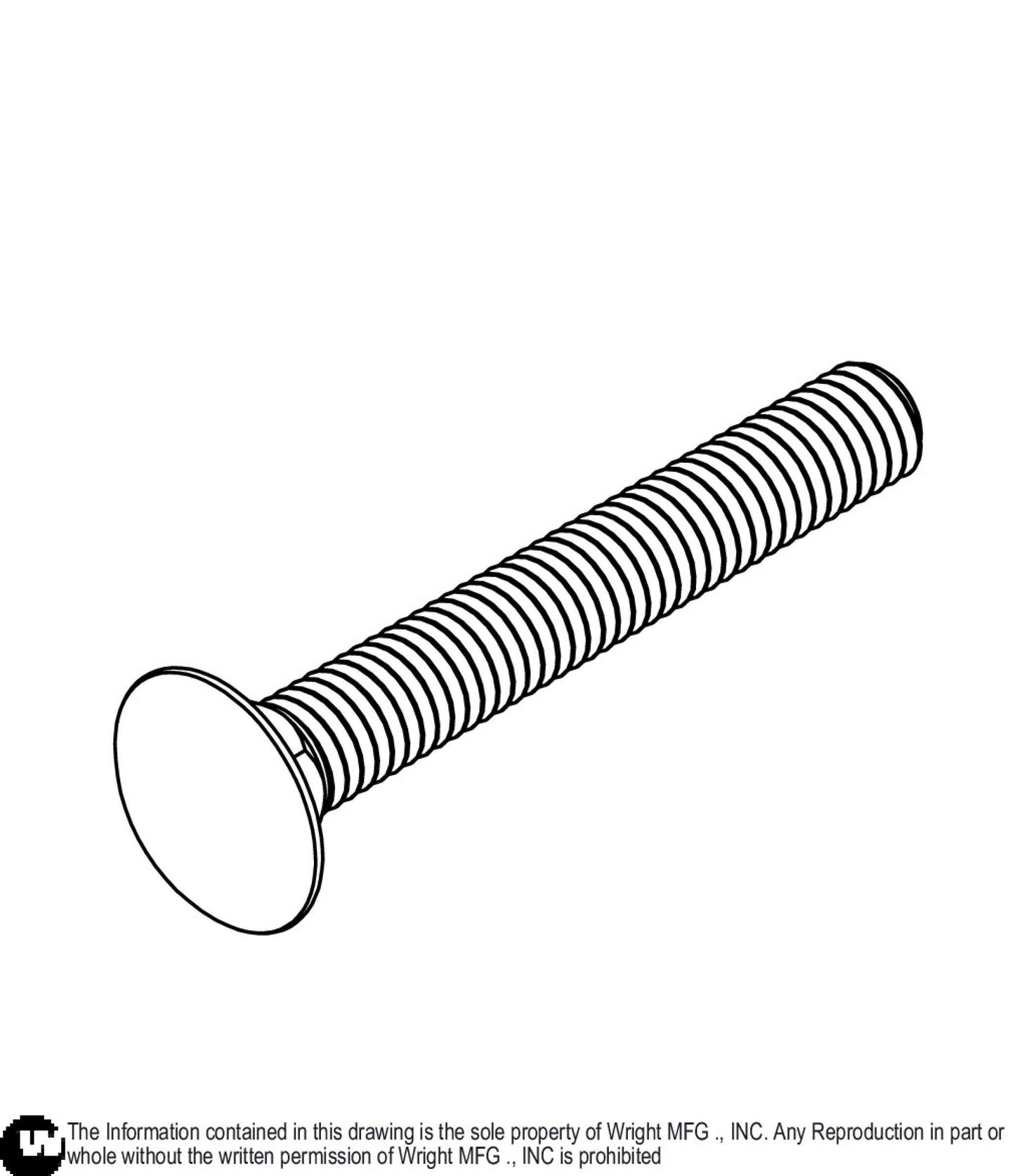 Carriage Bolt 3/8 - 16 x 2.75 Grade 5 11990190.