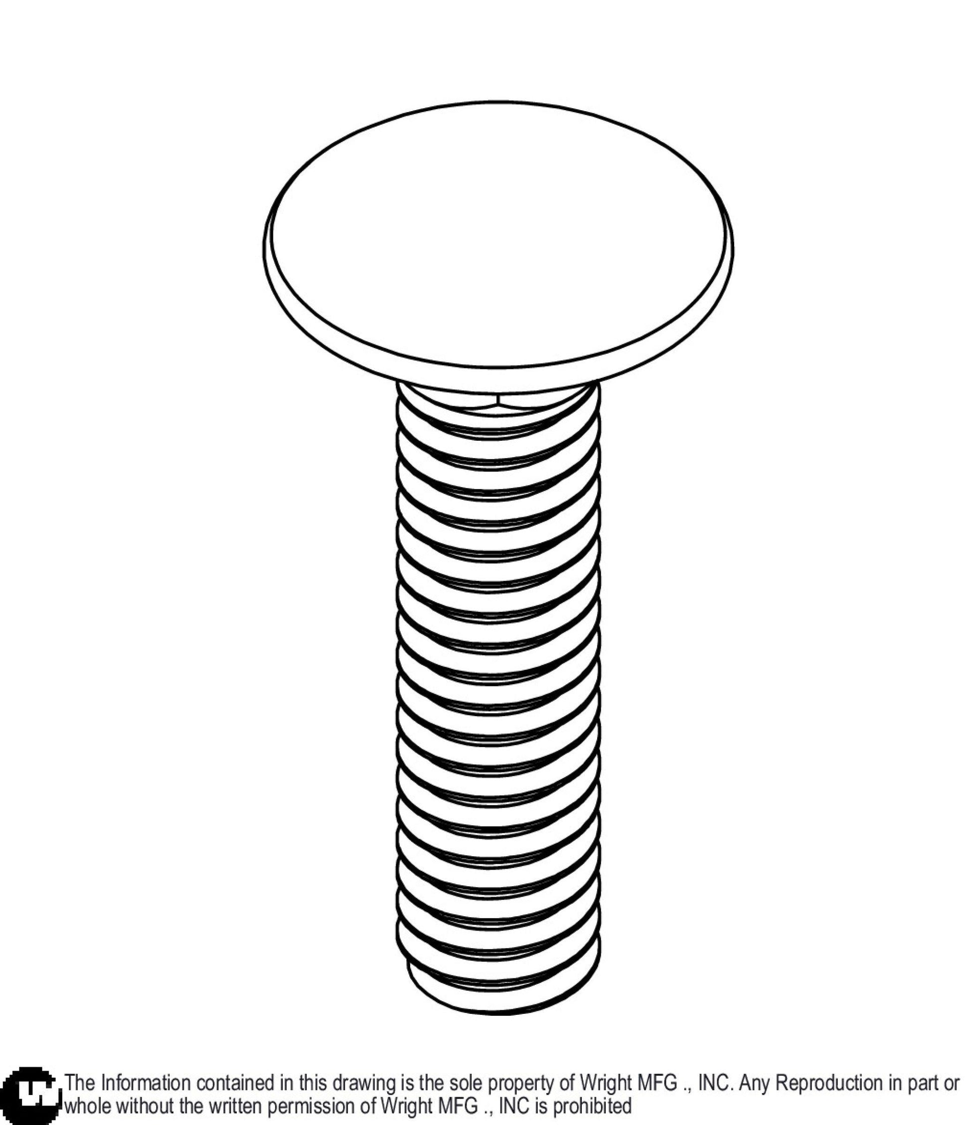 Carriage Bolt 5/16-18 x 1 1/4 Z5 11990194.