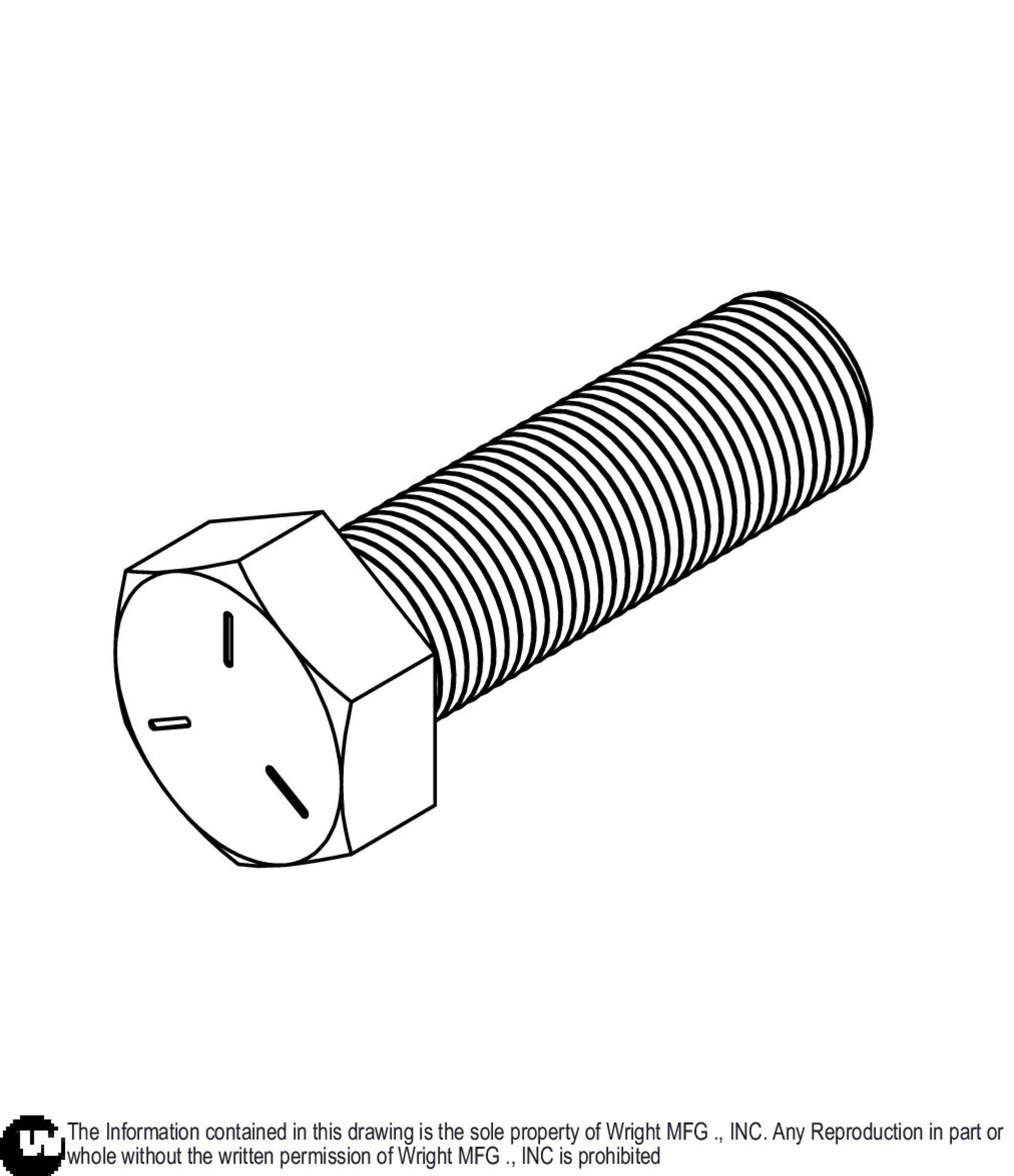 Hex Bolt 5/8 - 18 x 2 Z5 11990200.