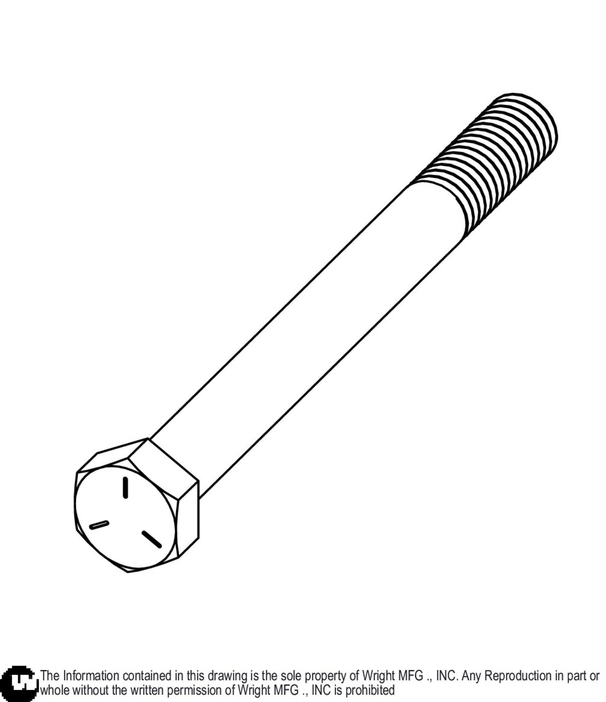 Hex Bolt 3/8 - 16 x 4 Z5 11990201.