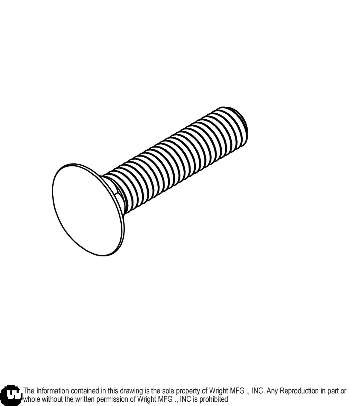 Carriage Bolt 3/8-16 x 1.75 Z5 11990206.