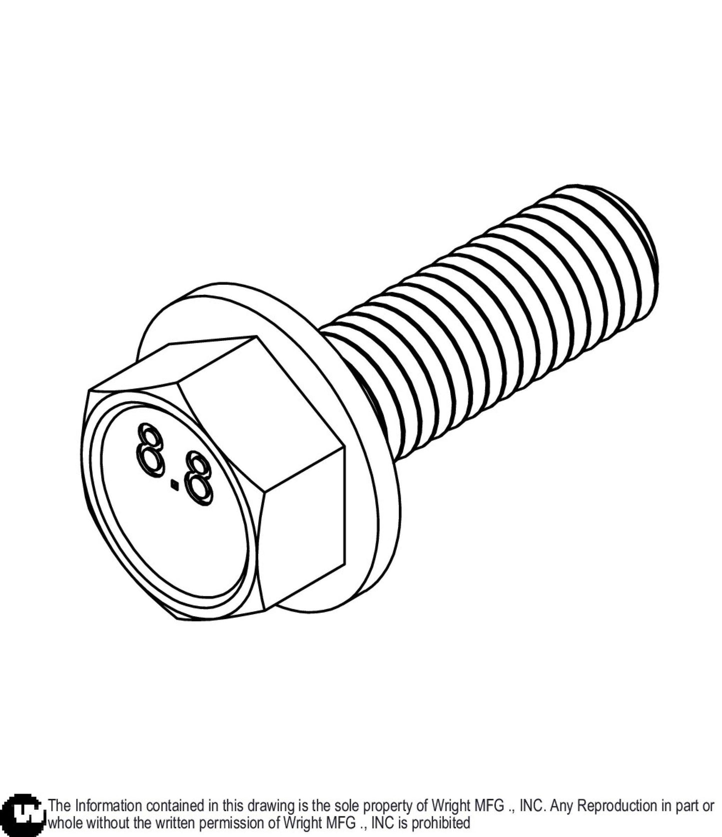 Hex Bolt M8-1.25 x 25 (Rep 11990128) 11990211.