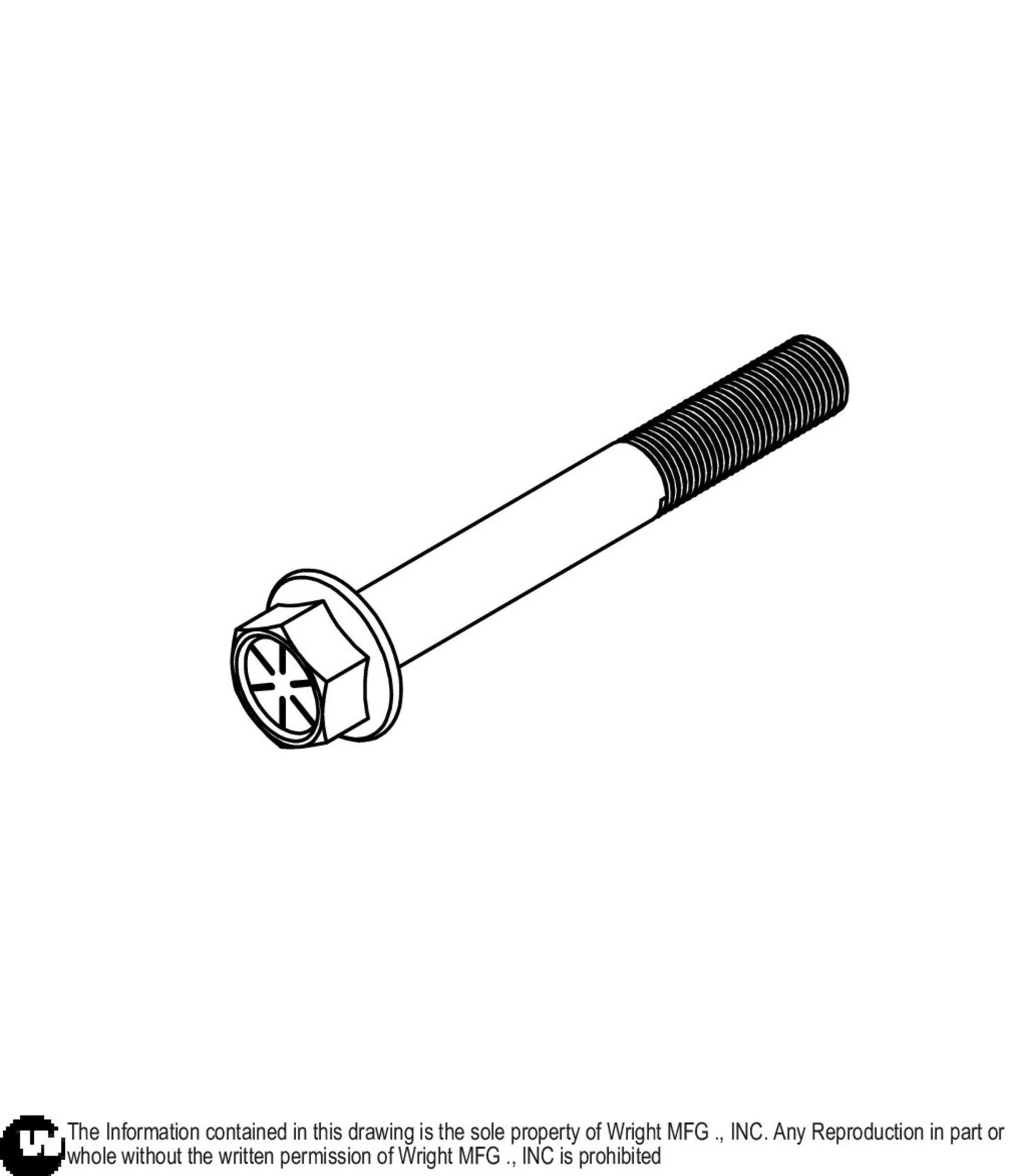 Flange Bolt 1/2-20 x 4 BP8 11990216.