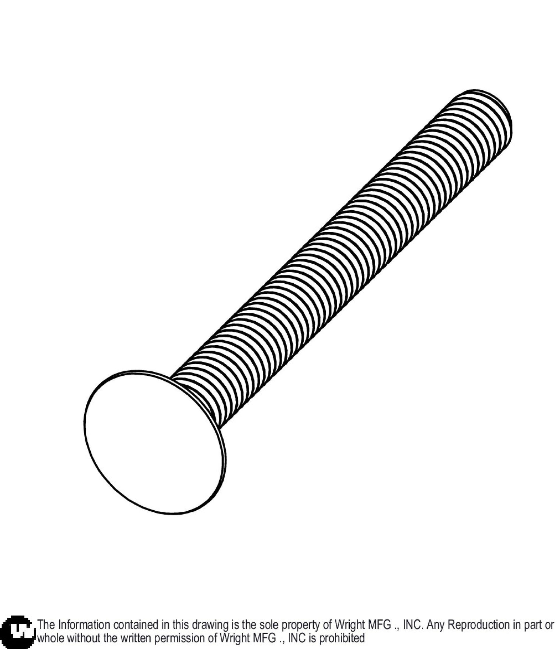 Partial Thread Carriage Bolt 3/8-16x3 3/4 Z5 11990217.