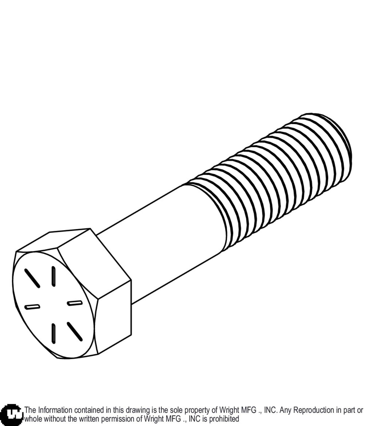 Hex Bolt 5/8-11 x 2 3/4 Z8 11990219.