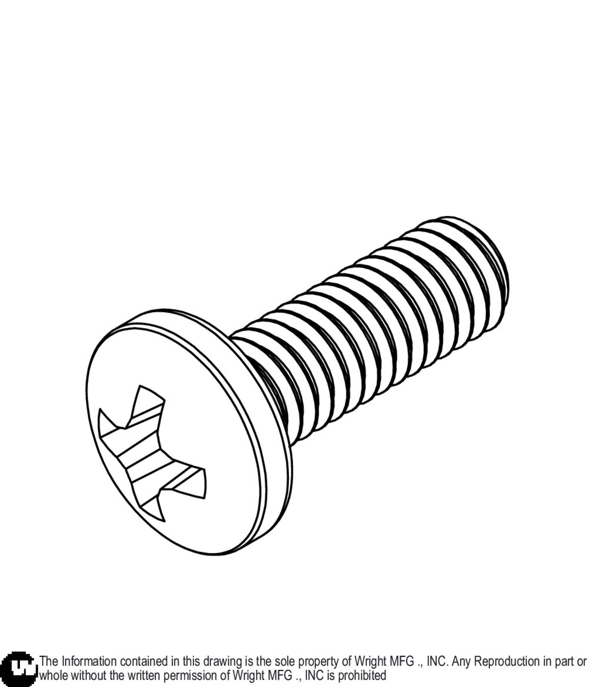 Sealing Pan Philips Screw M4-07x12MM 11990223.