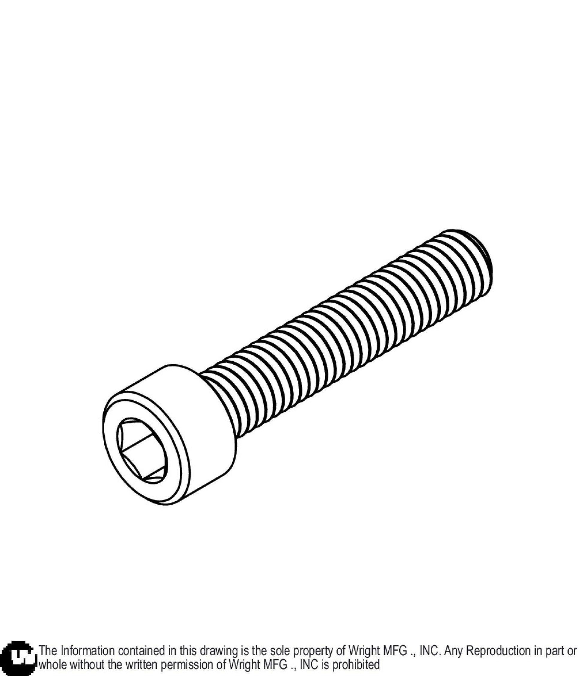 Hex Socket Screw #10-32 x 1 Z 11990229.