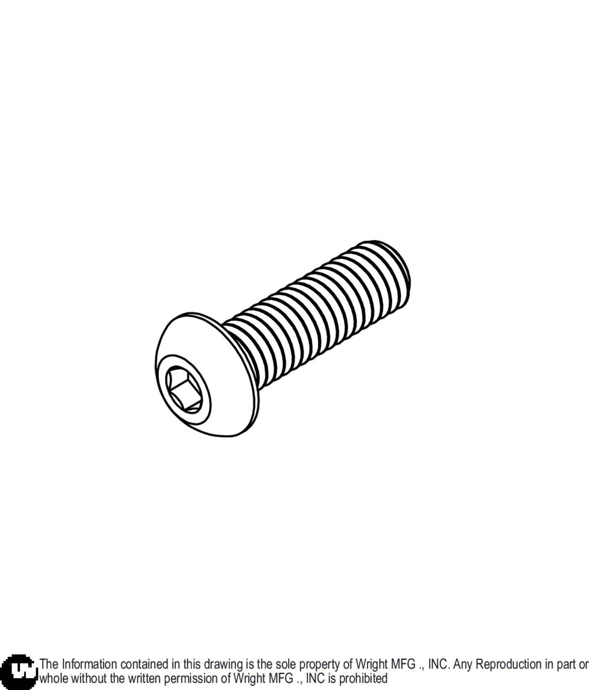 Button Head Hex Screw 3/8-16 x 1.25 11990231.