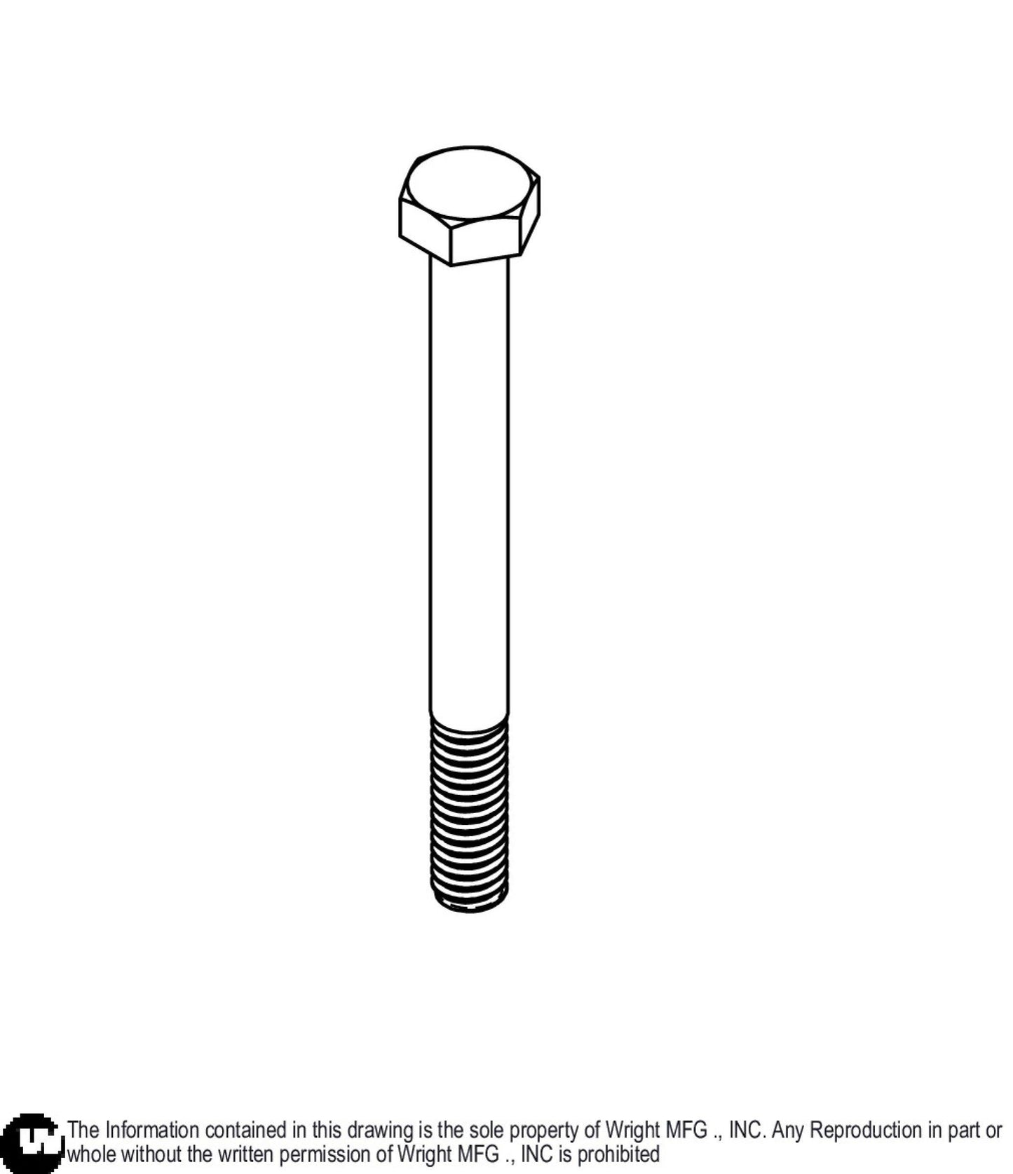Hex Bolt 5/16-18 x 3 1/4 Z5 11990233.