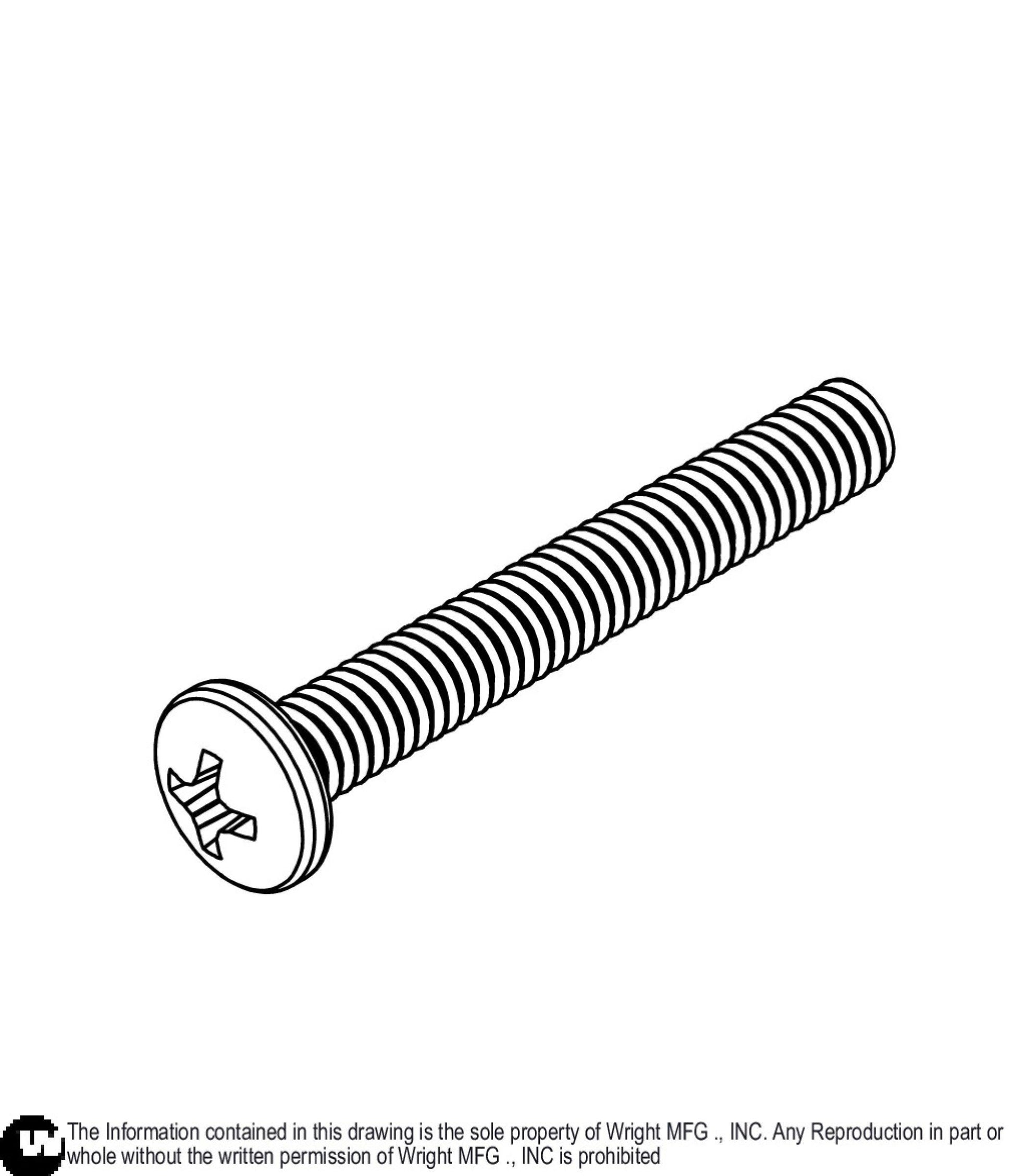 Pan Head Philips Screw 8-32 x 1 1/4 Z 11990238.