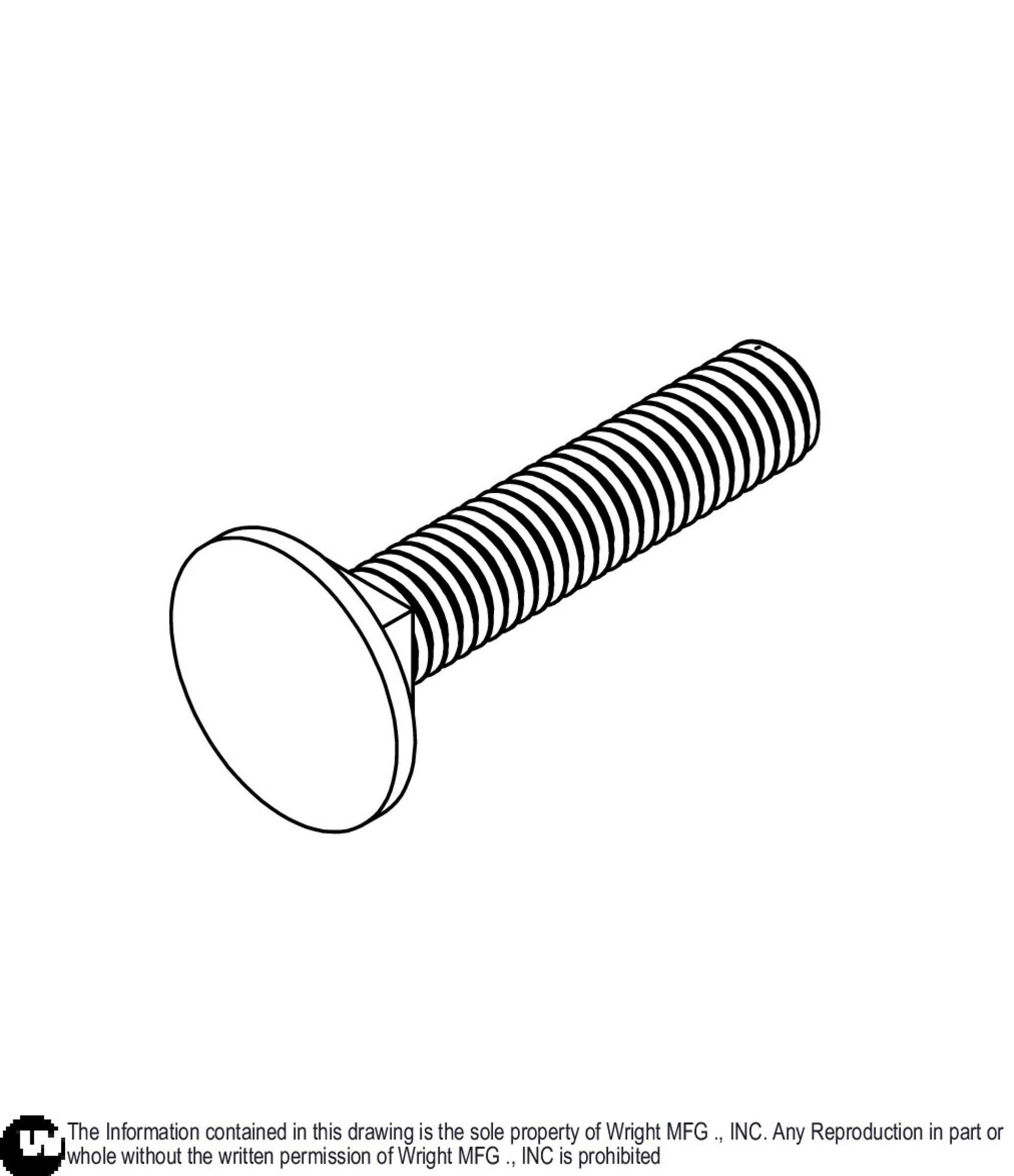Carriage Bolt 10-32 x 1 11990241.