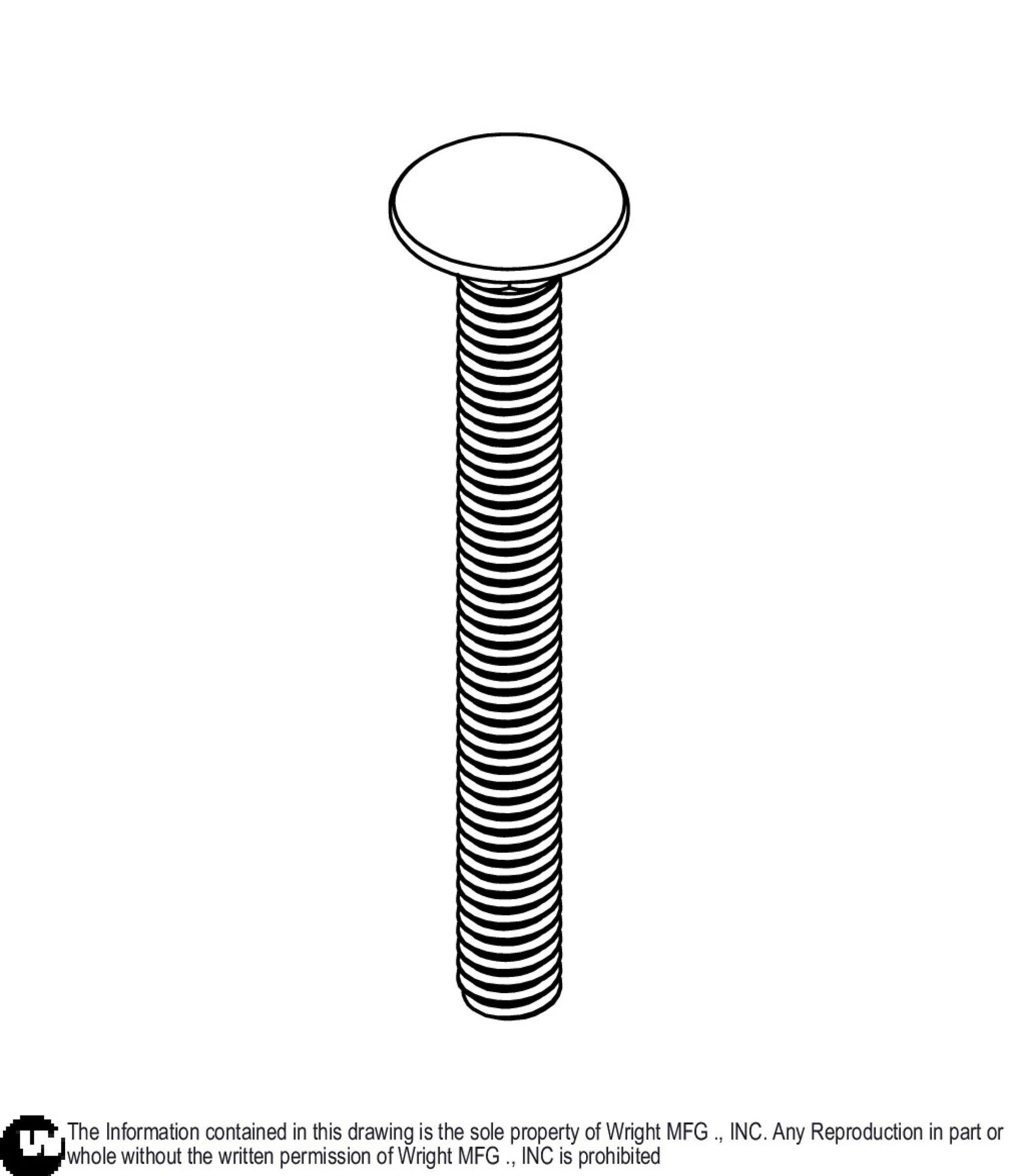 Carriage Bolt 5/16-18 x 2 3/4 Z5 11990245.