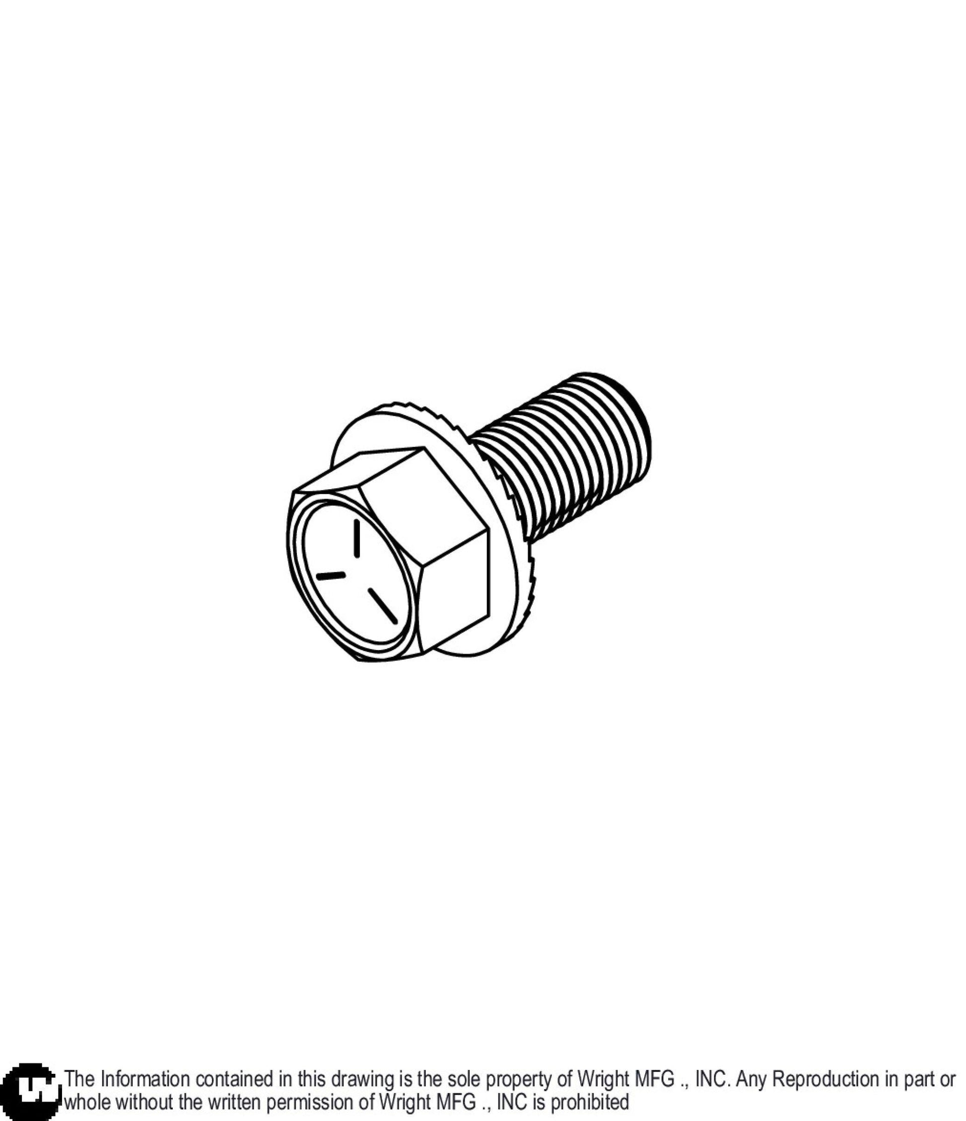 Serrated Flange Bolt 3/8-24 x 3/4 Z5 11990252.