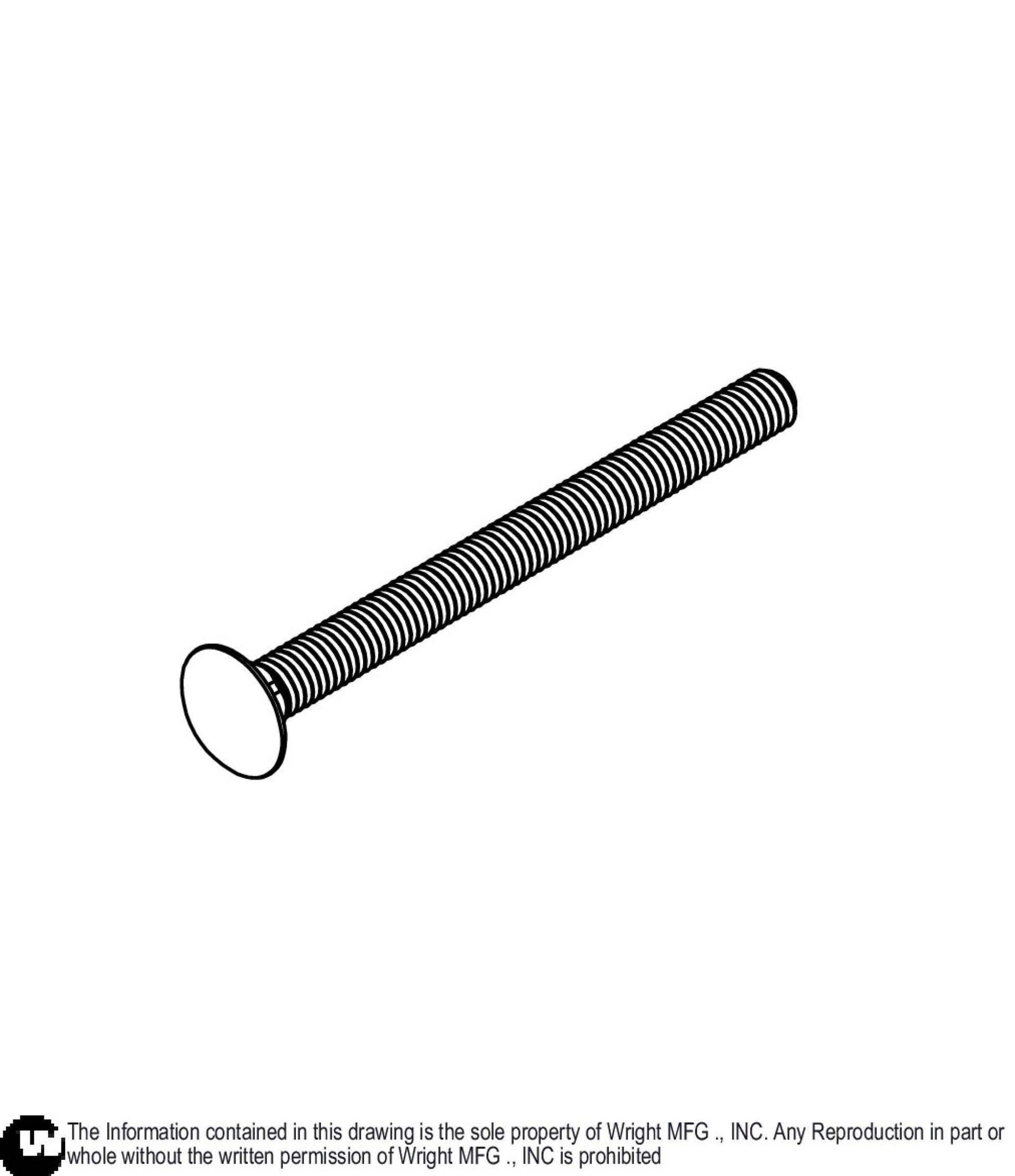 Carriage Bolt 3/8-16 x 4 1/2 Z5 11990254.