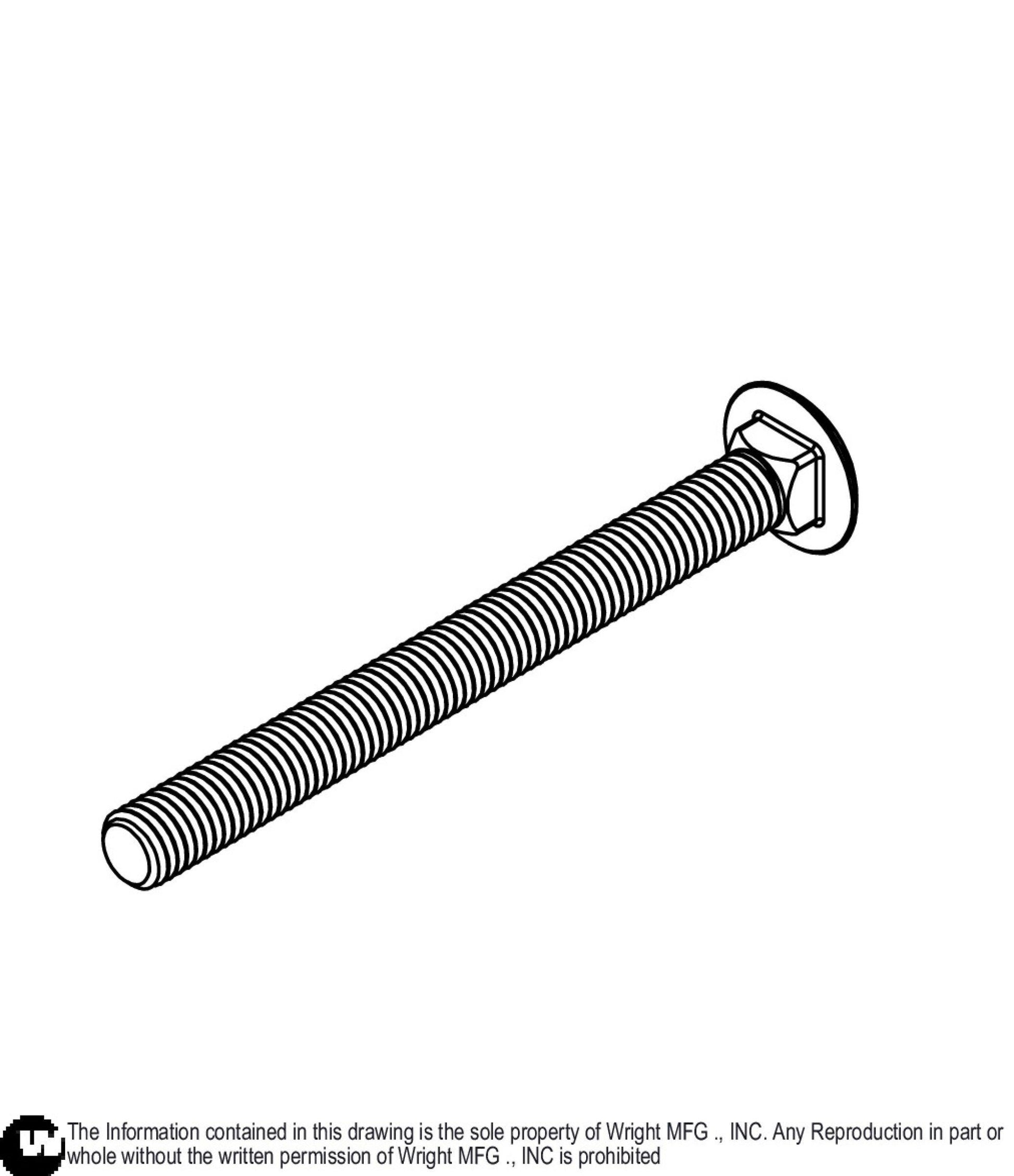 Carriage Bolt 1/2-13 x 5 1/2 Z5 11990255.