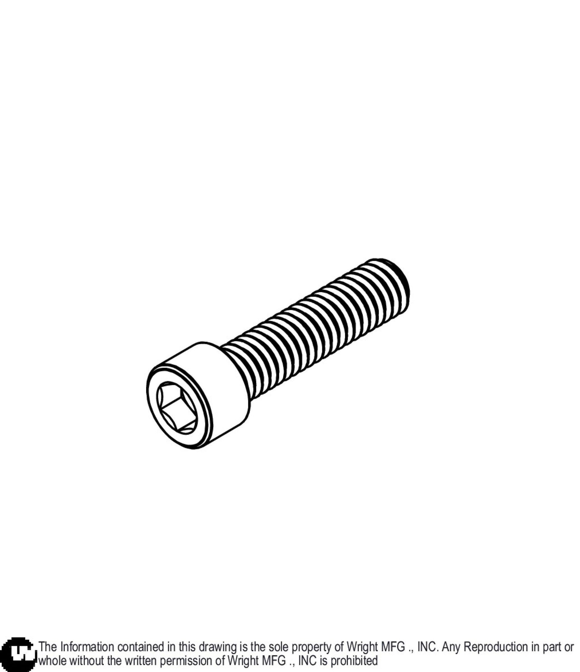 Socket Head Screw 5/16-18 x 1 1/4 Z 11990259.