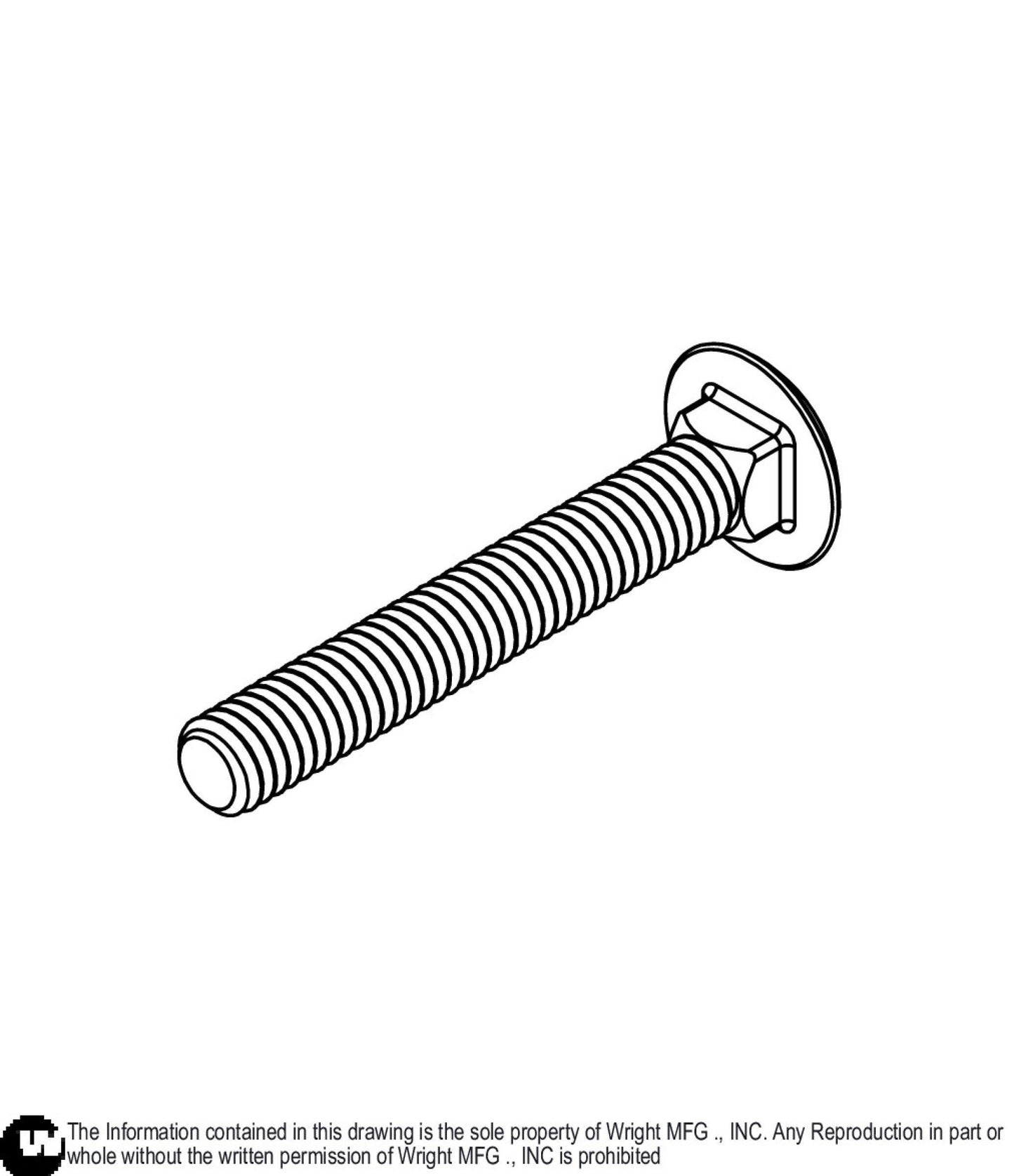 Carriage Bolt 5/16-18 x 2 1/4 Z5 11990260.