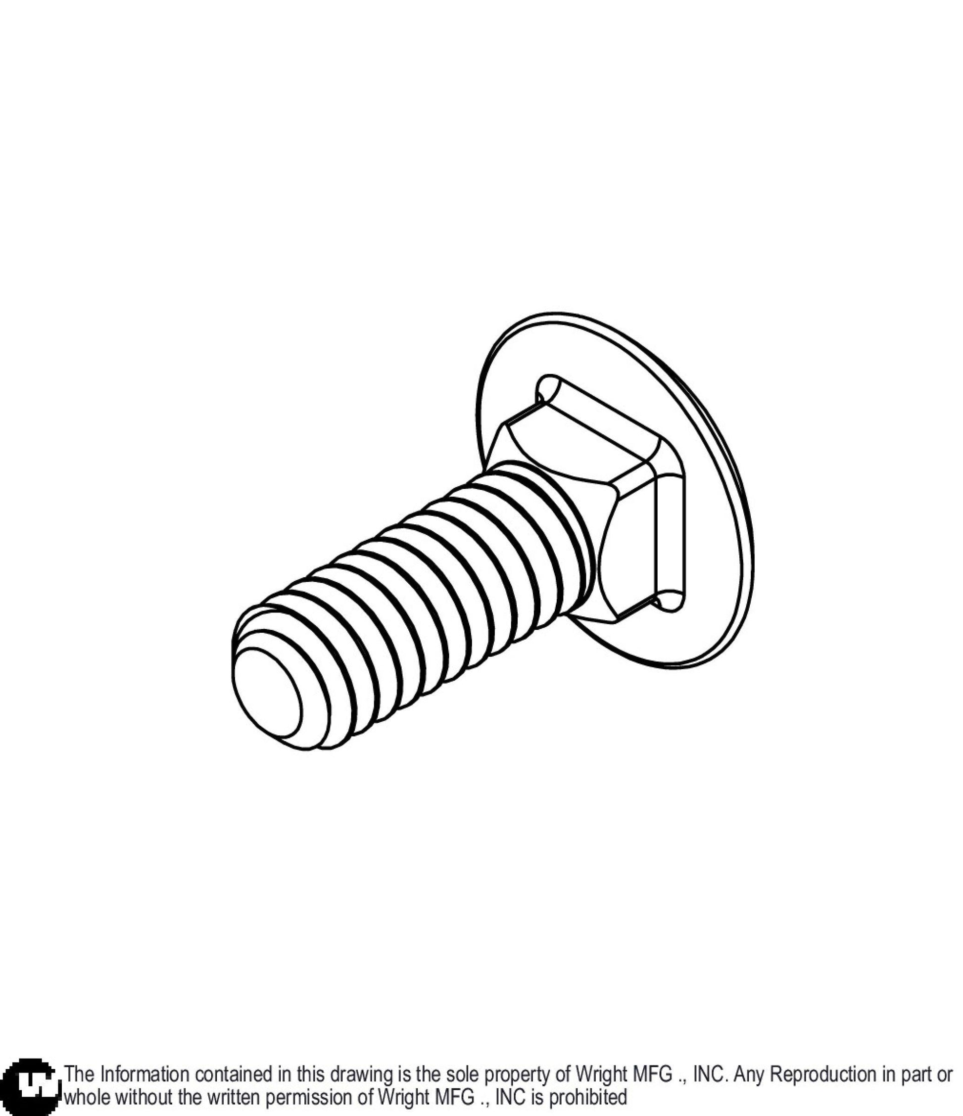 Carriage Bolt 1/4-20 x 3/4 Z5 11990261.