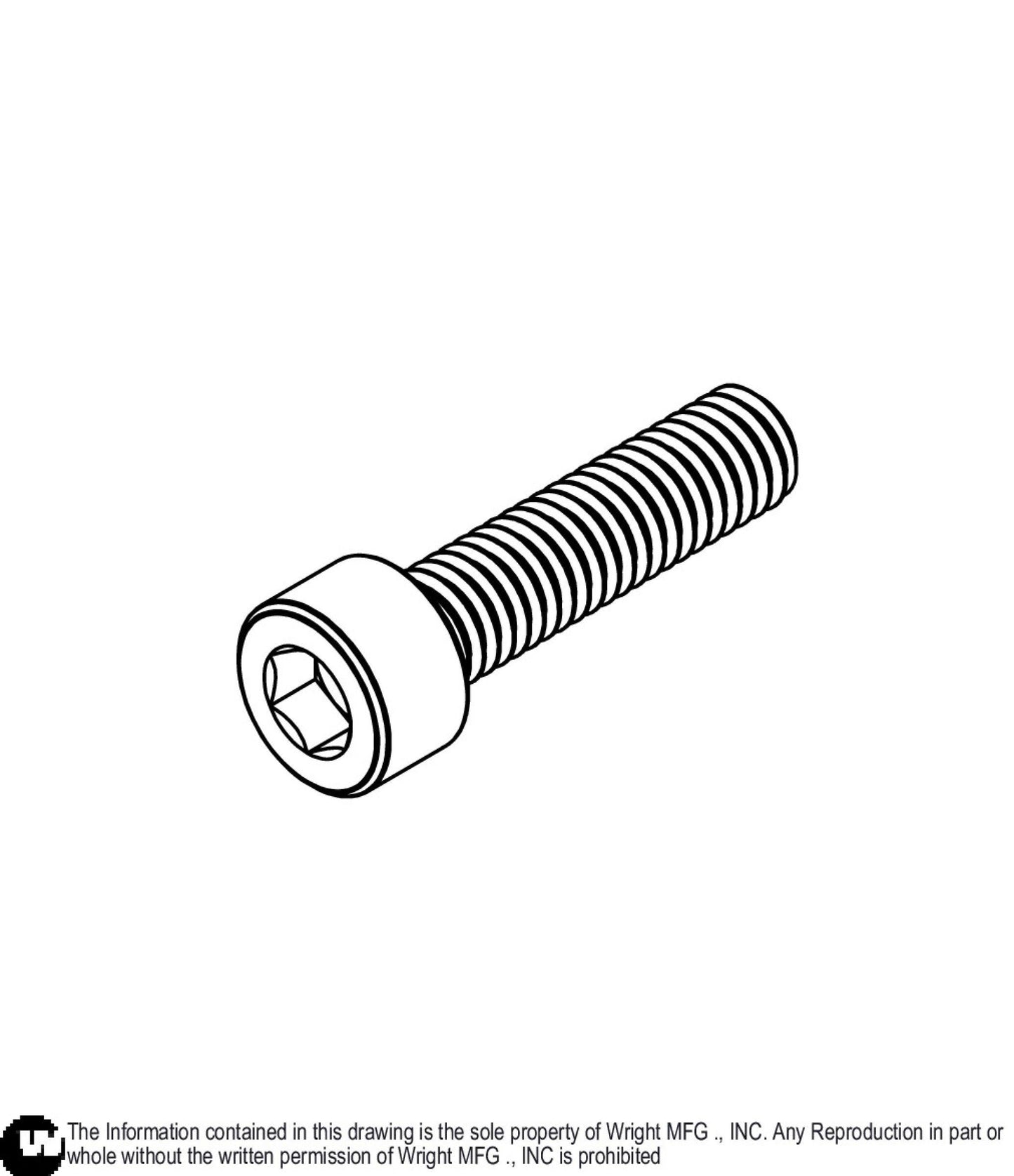 Socket Head Screw 10-32 x 3/4 Z 11990263.