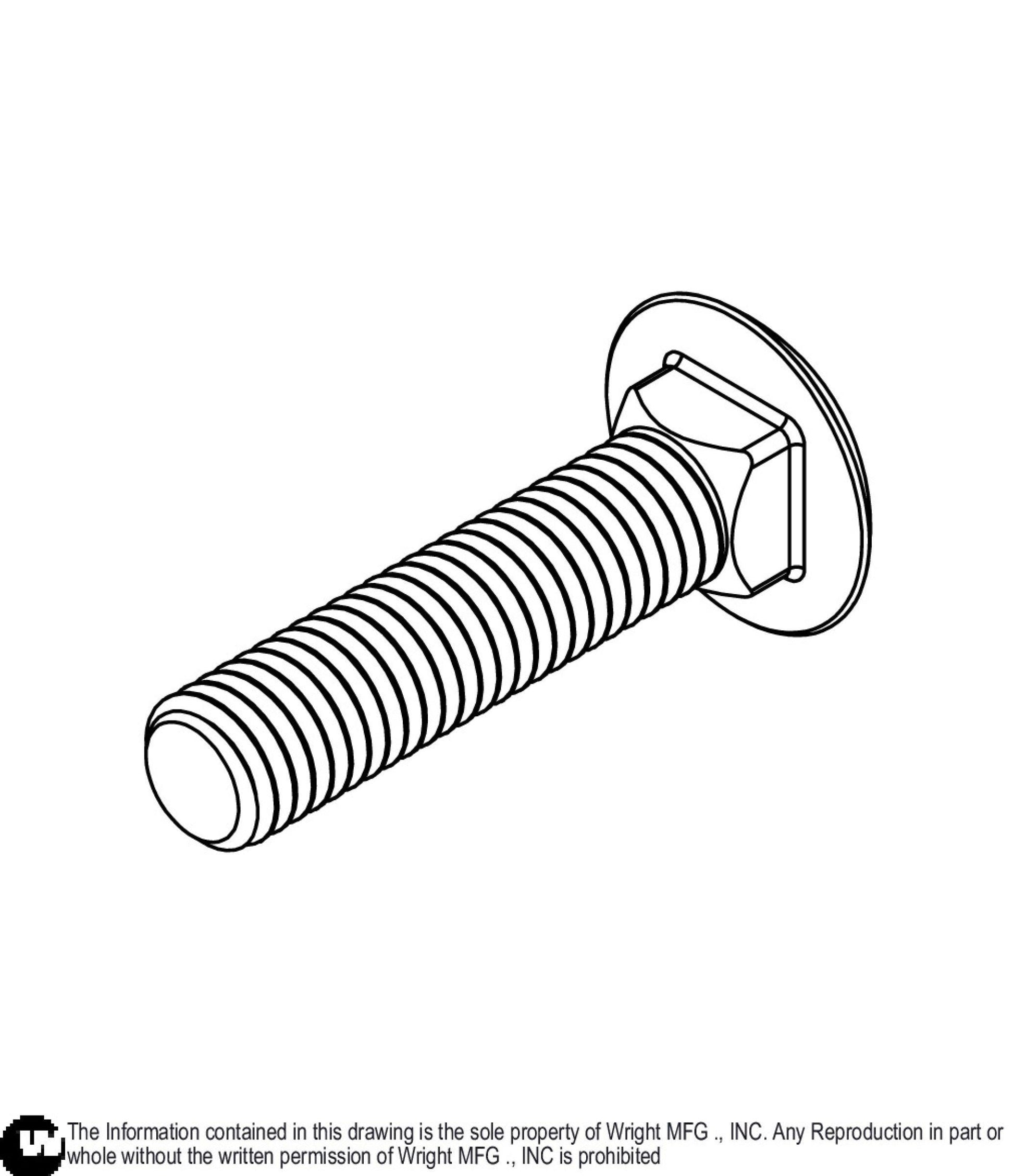 Carriage Bolt 1/2-13 x 2 1/4 Z5 11990268.