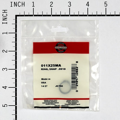 Briggs & Stratton Ring, Snap .591D - . 11X25MA