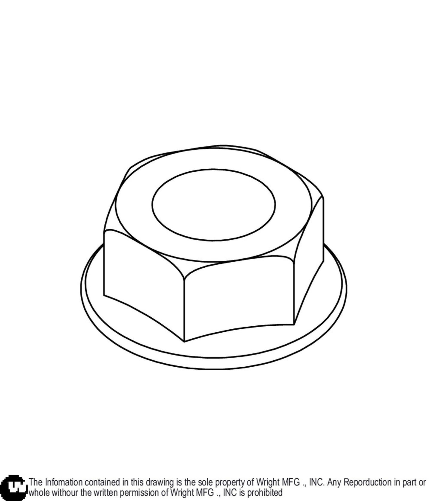 Lock Flange Nut 5/16-24 12990011.