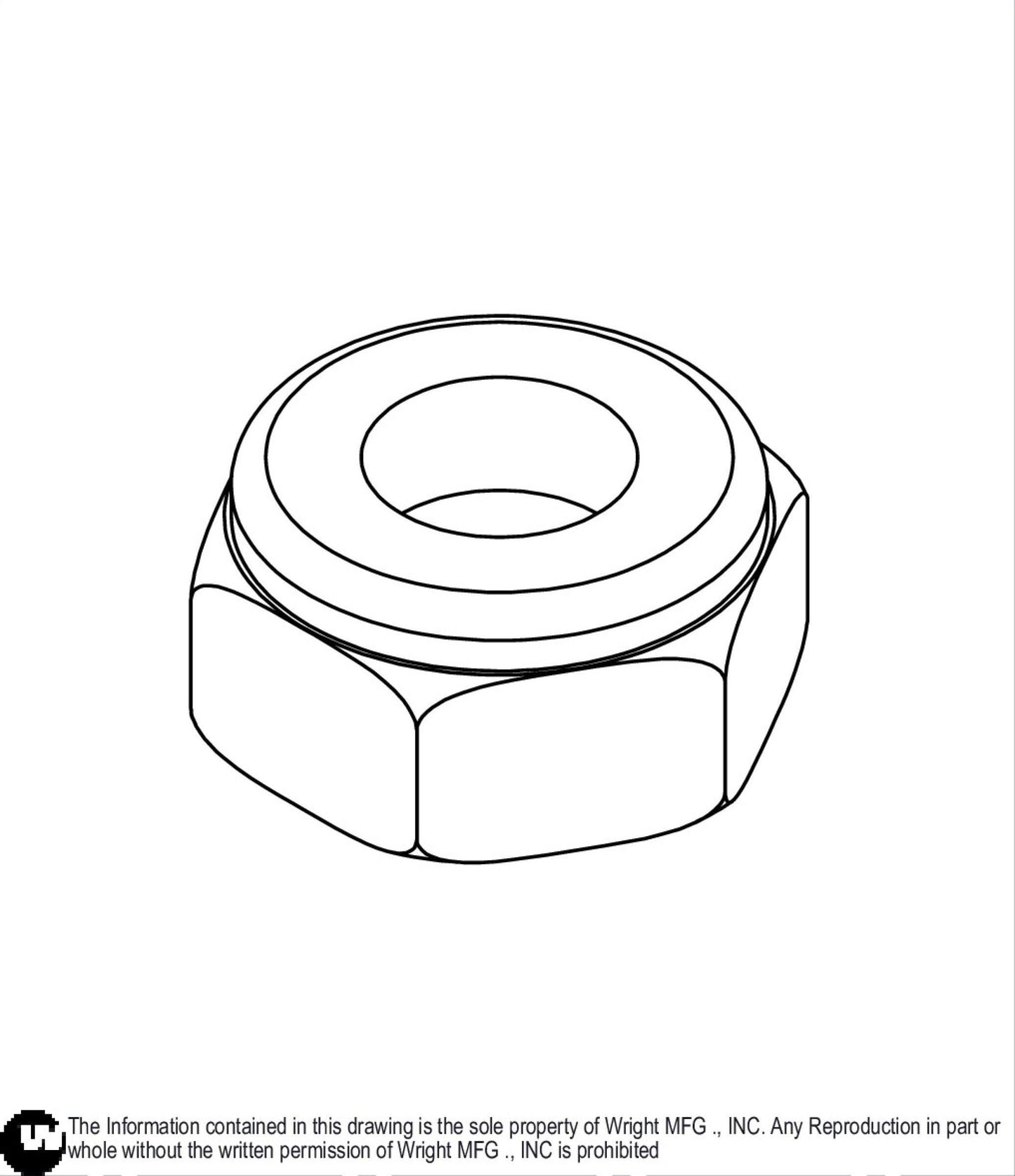 Nylock Jam Nut 5/16-18 Z 12990033.