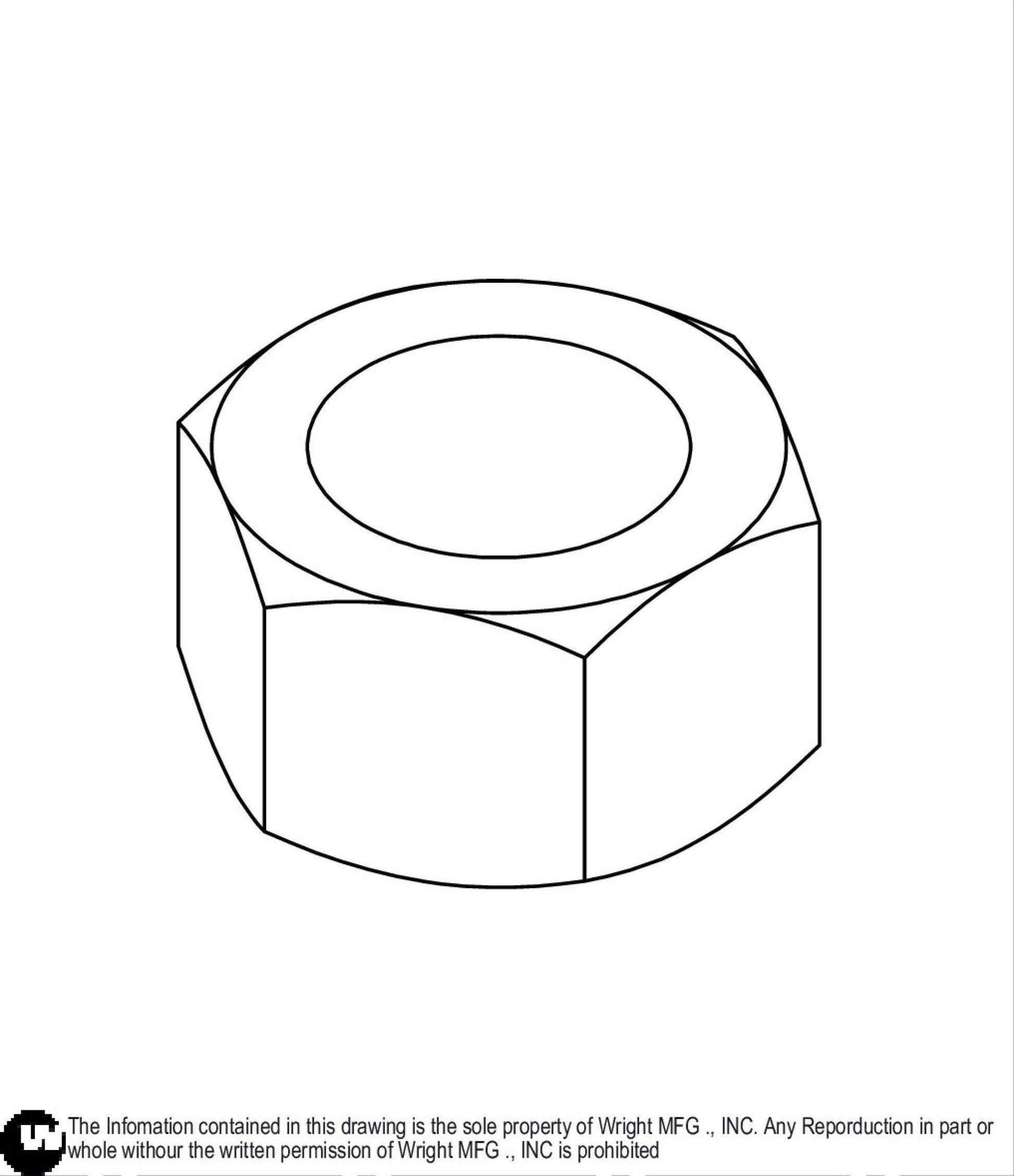 Left Hand Jam Nut 1/2-20 Z 12990035.