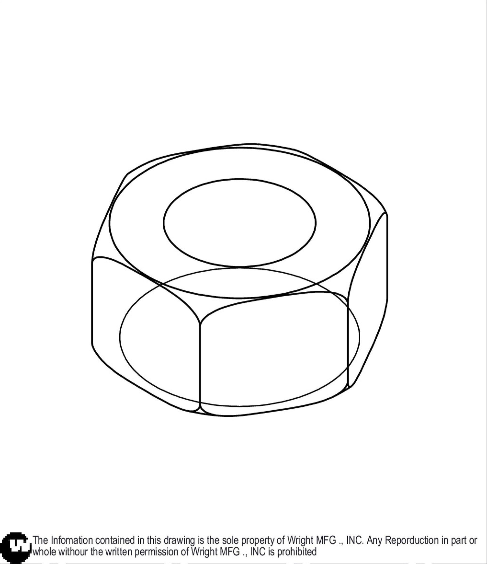 Hex Nut M8-1.25Z 12990041.