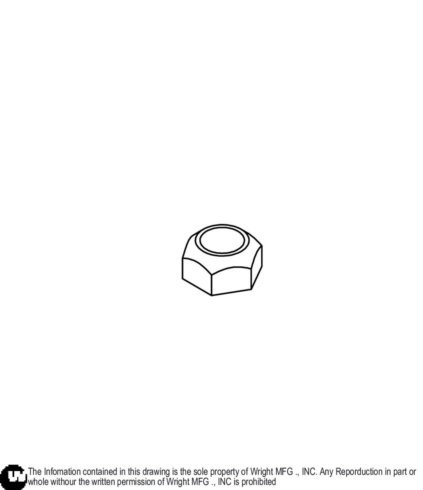 Top Lock Nut 5/16-24 Z 12990048.