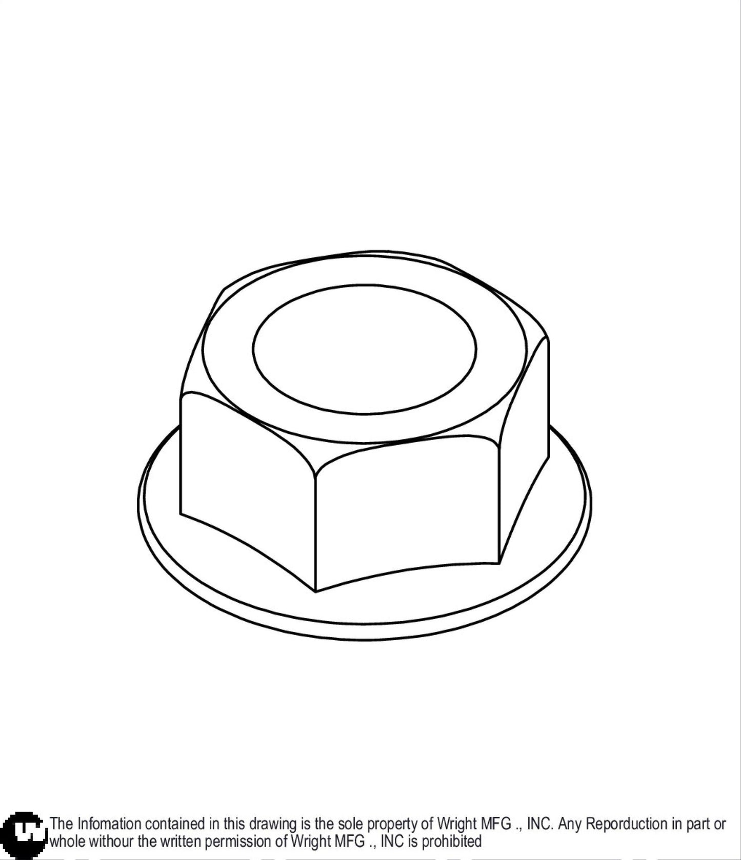 Lock Flange Nut 5/8-11 Z 12990050.