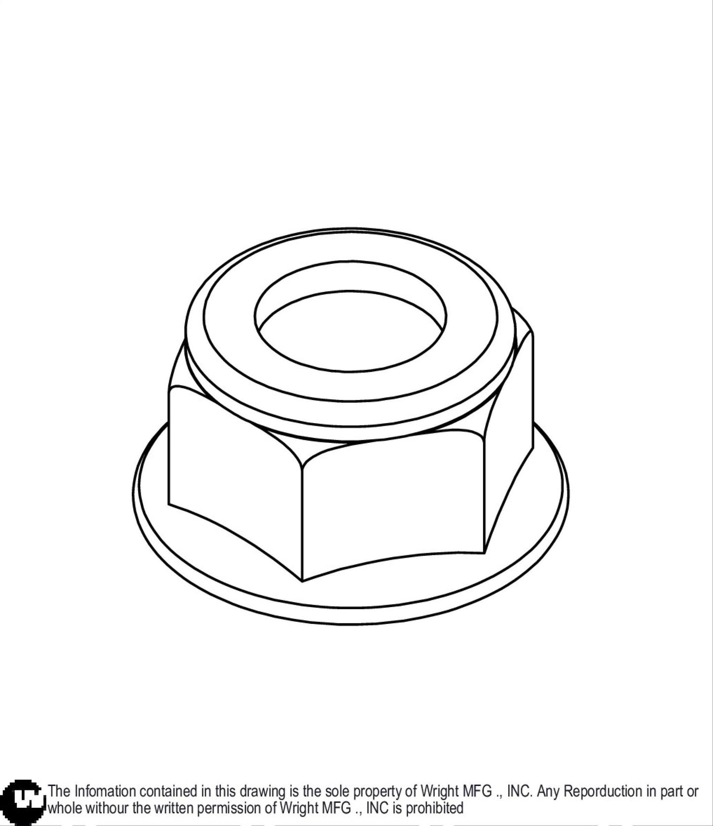 Flanged Nylock Nut 3/8-16z5 12990065.