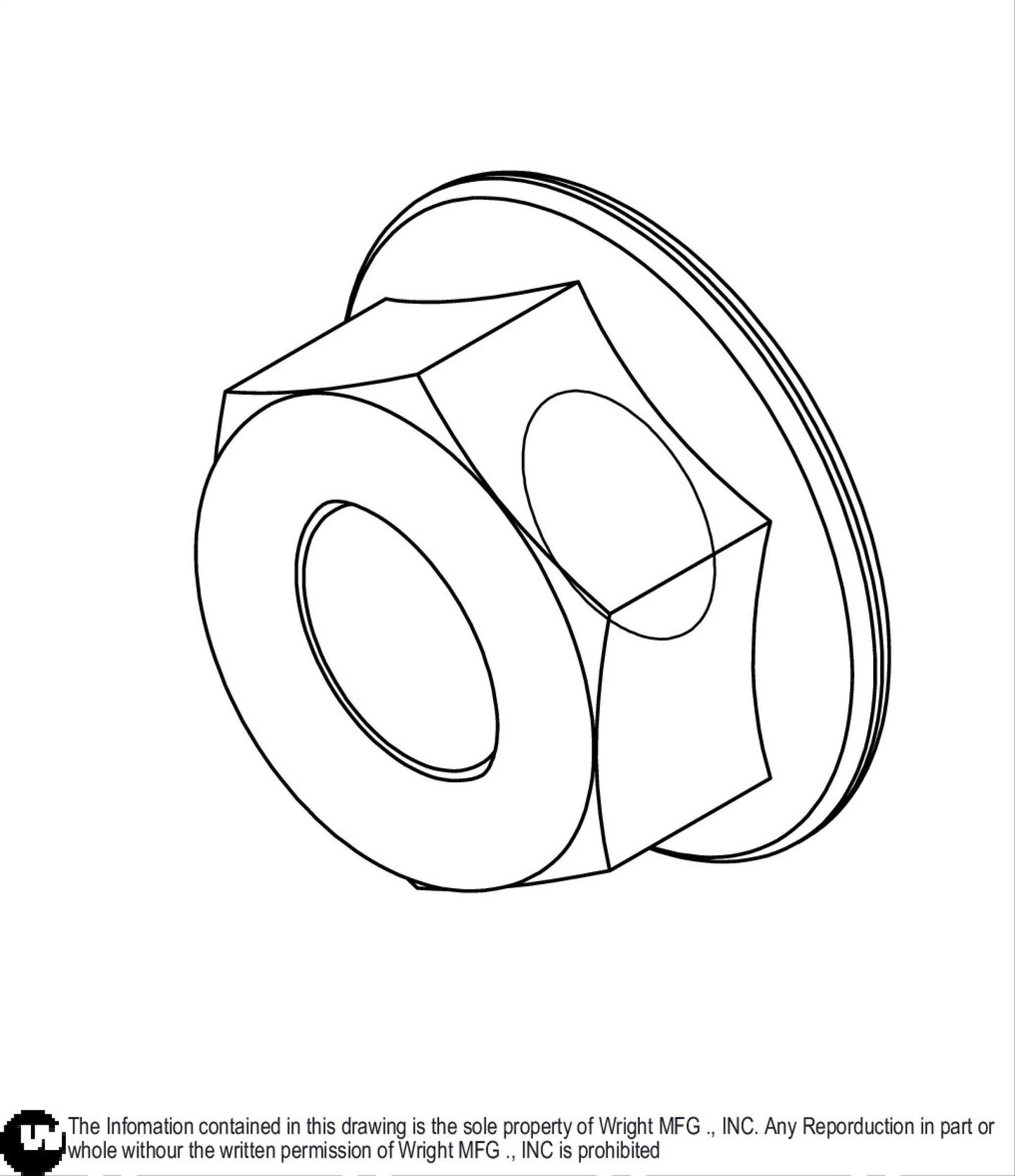 Flanged Nylock Nut 5/16-18 Z5 12990066.