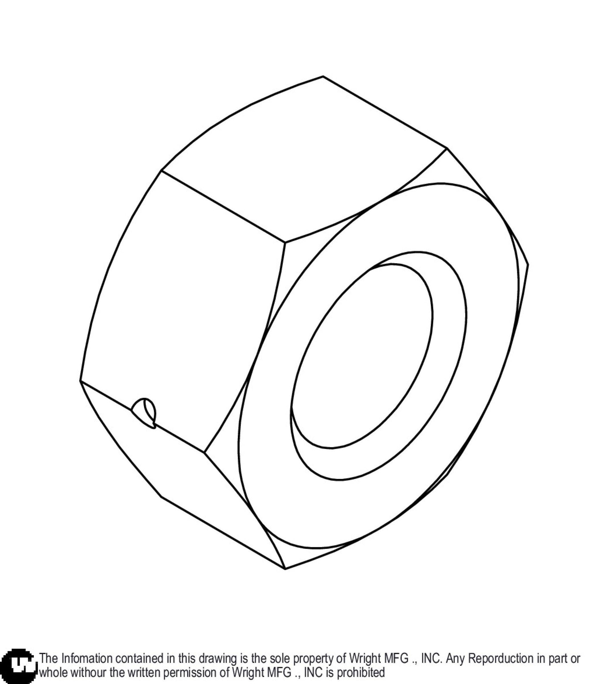 Reversible Lock Nut 5/16-18 (Rep 12990039) 12990078.