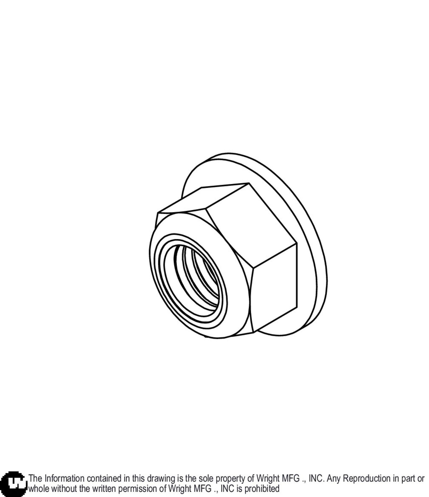 Flanged Nylock Nut 5/8 - 11 12990084.