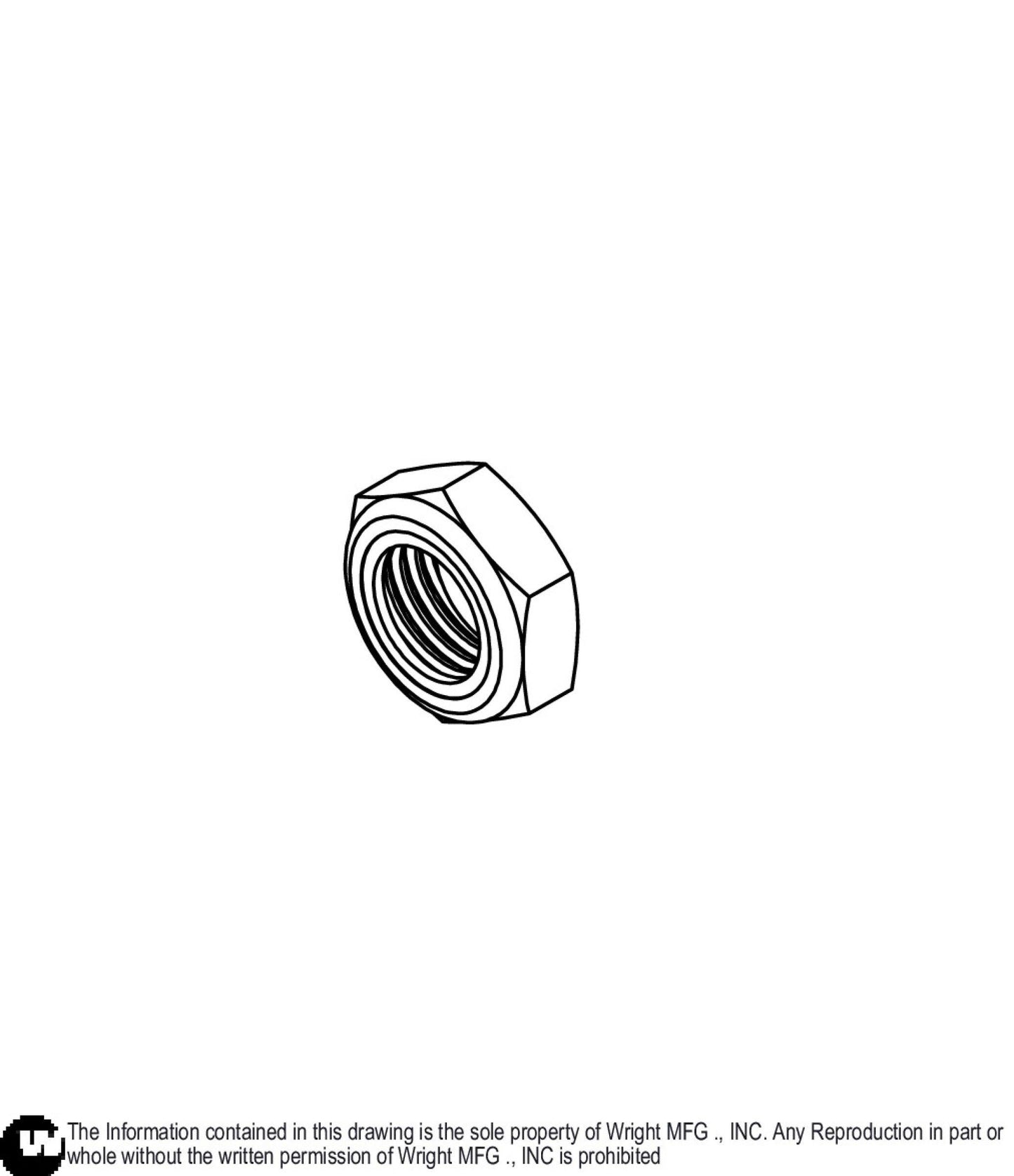 Nylock Jam Nut 1-8 Z2 12990090.
