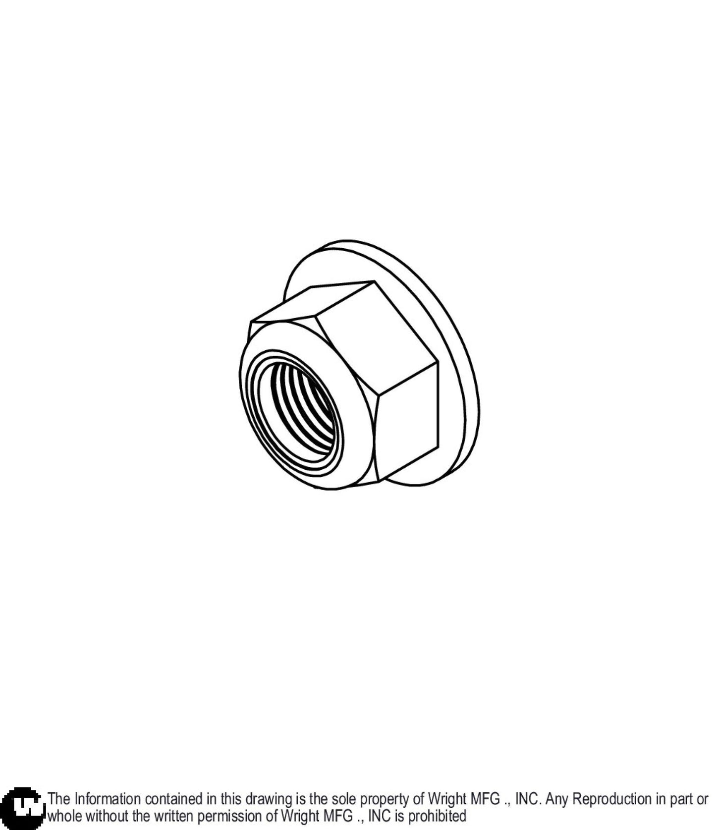 Flanged Nylock Nut 1/2 - 20 12990092.