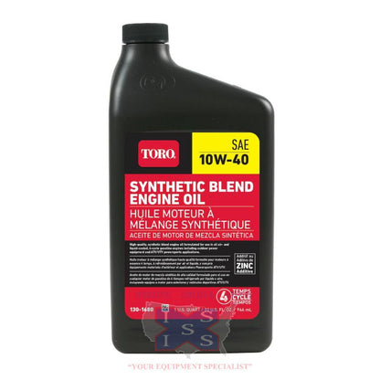 Toro 10W-40 4-Cycle Engine Oil 32 Oz Bottle 130-1680.
