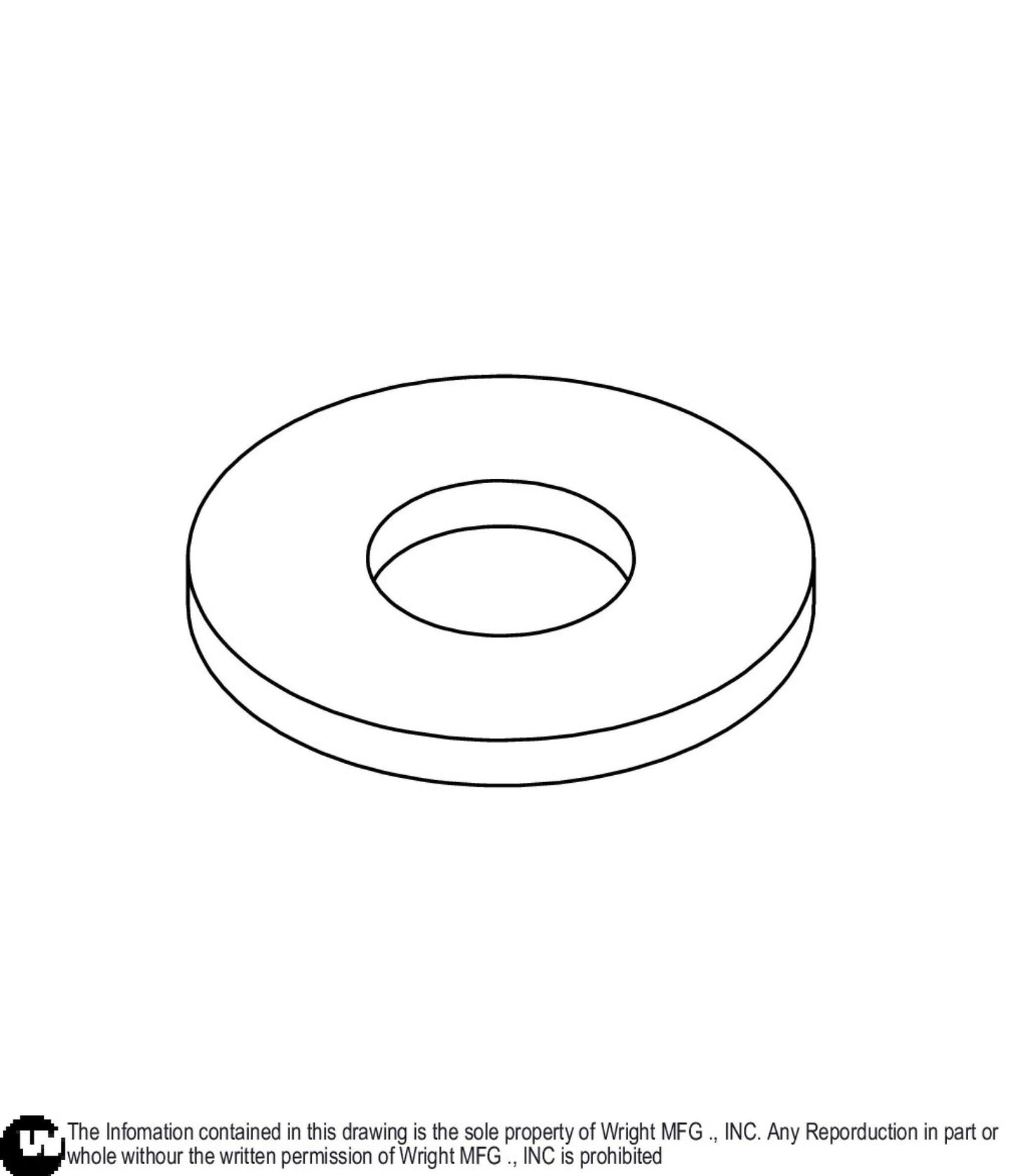 Flat Washer 1/4 Z 13990009.